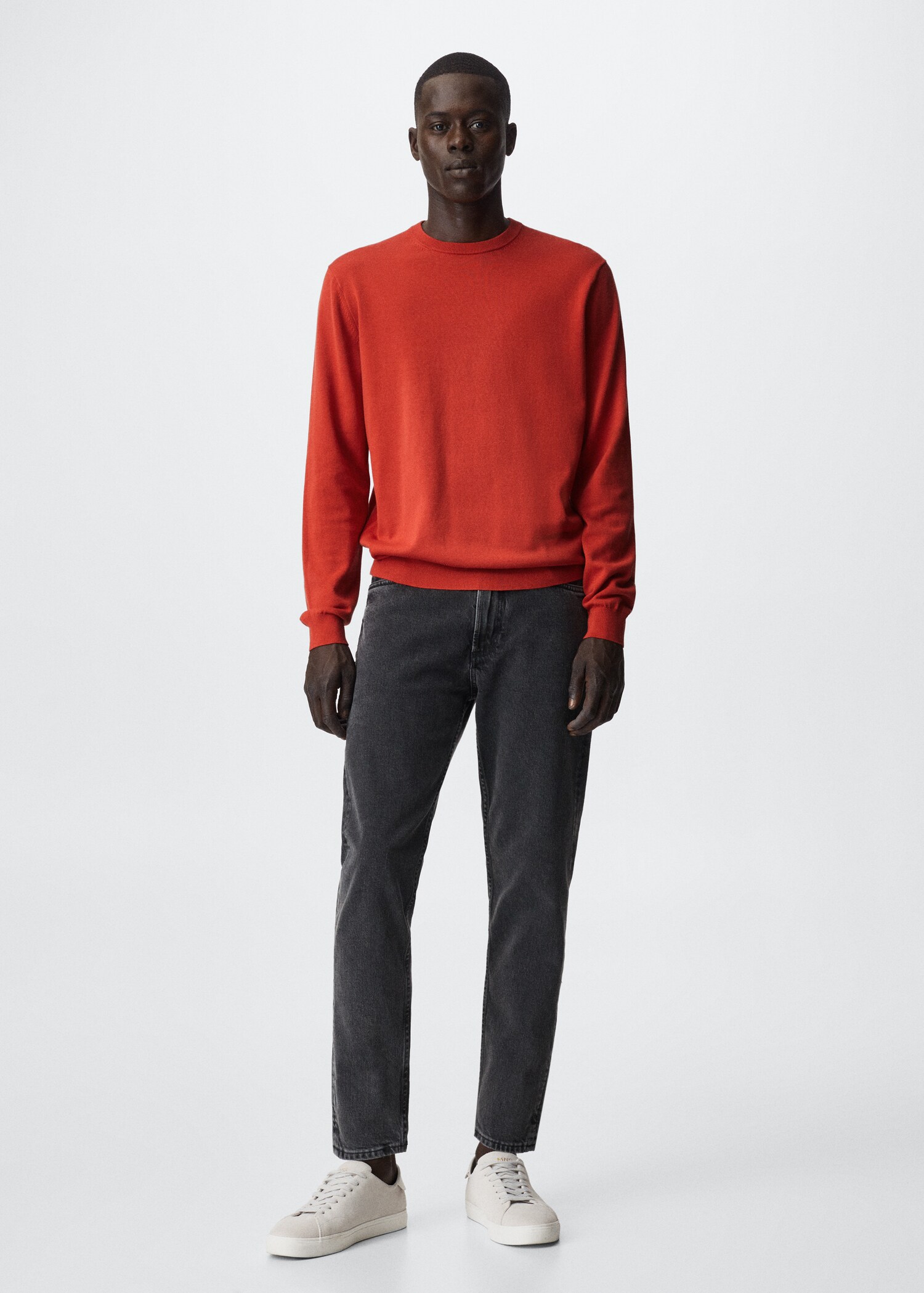Fine-knit cotton sweater - General plane