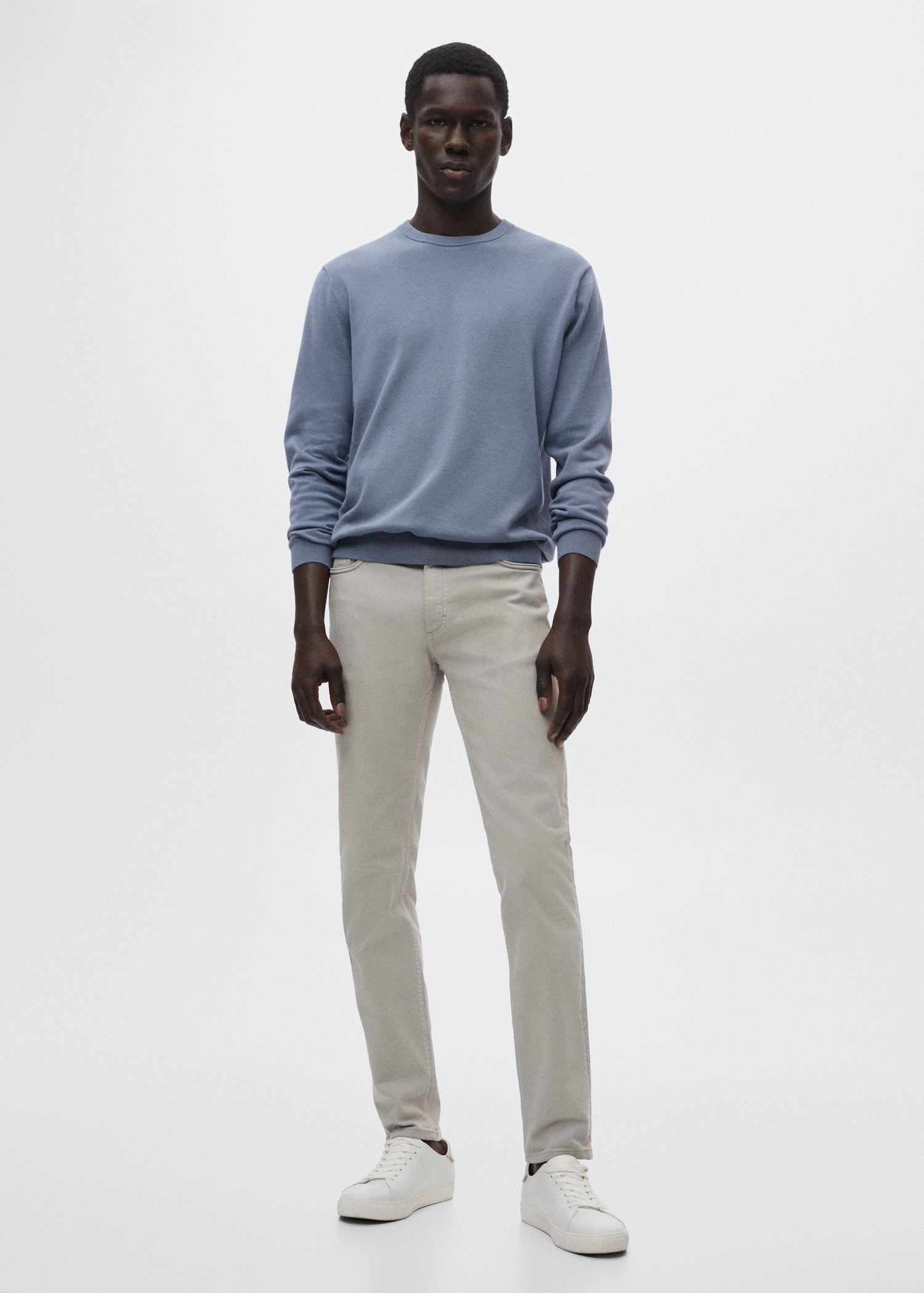 Slim-fit coloured jeans - General plane