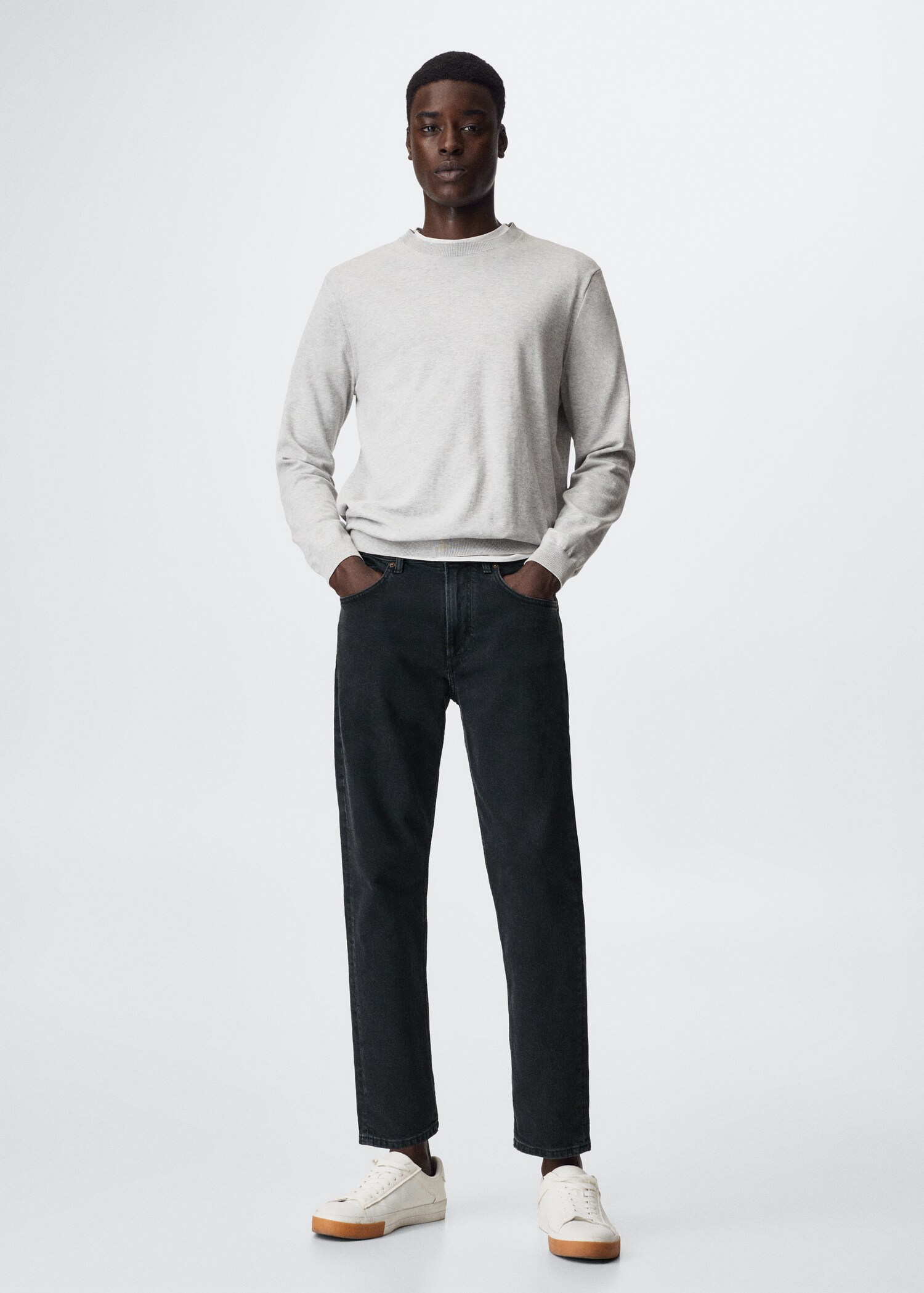 Ben tapered cropped jeans - General plane