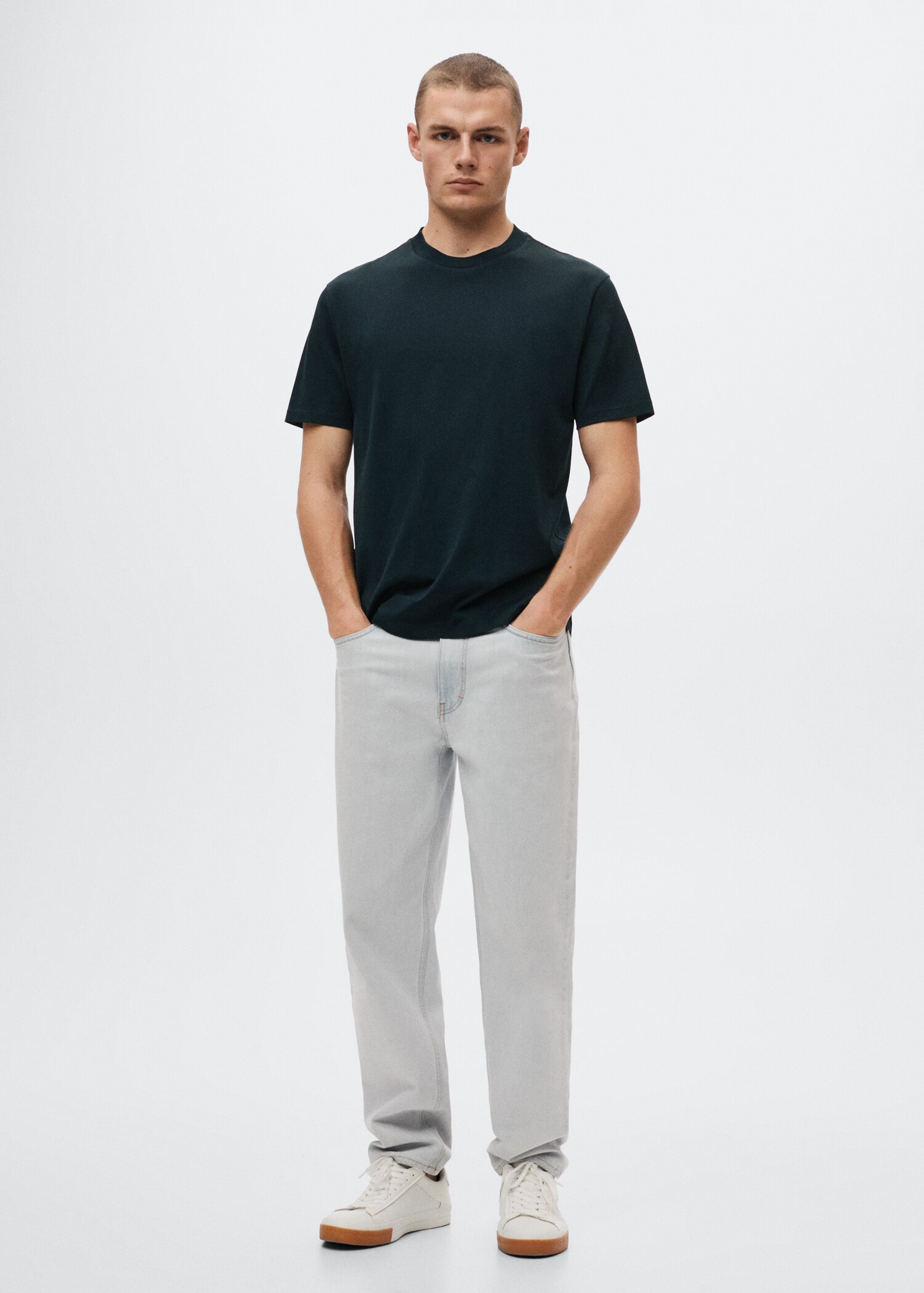 Mercerised regular-fit  t-shirt - General plane