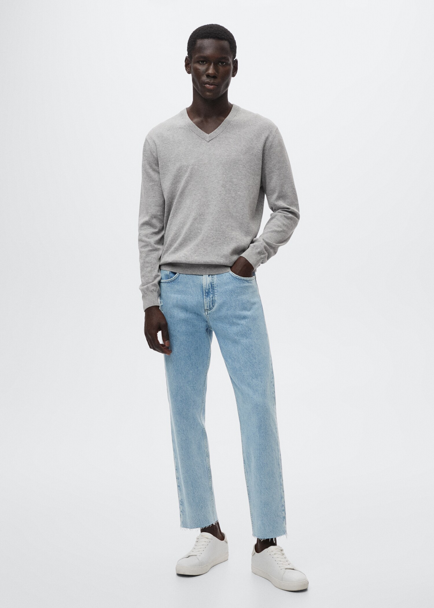 Ben tapered cropped jeans - General plane
