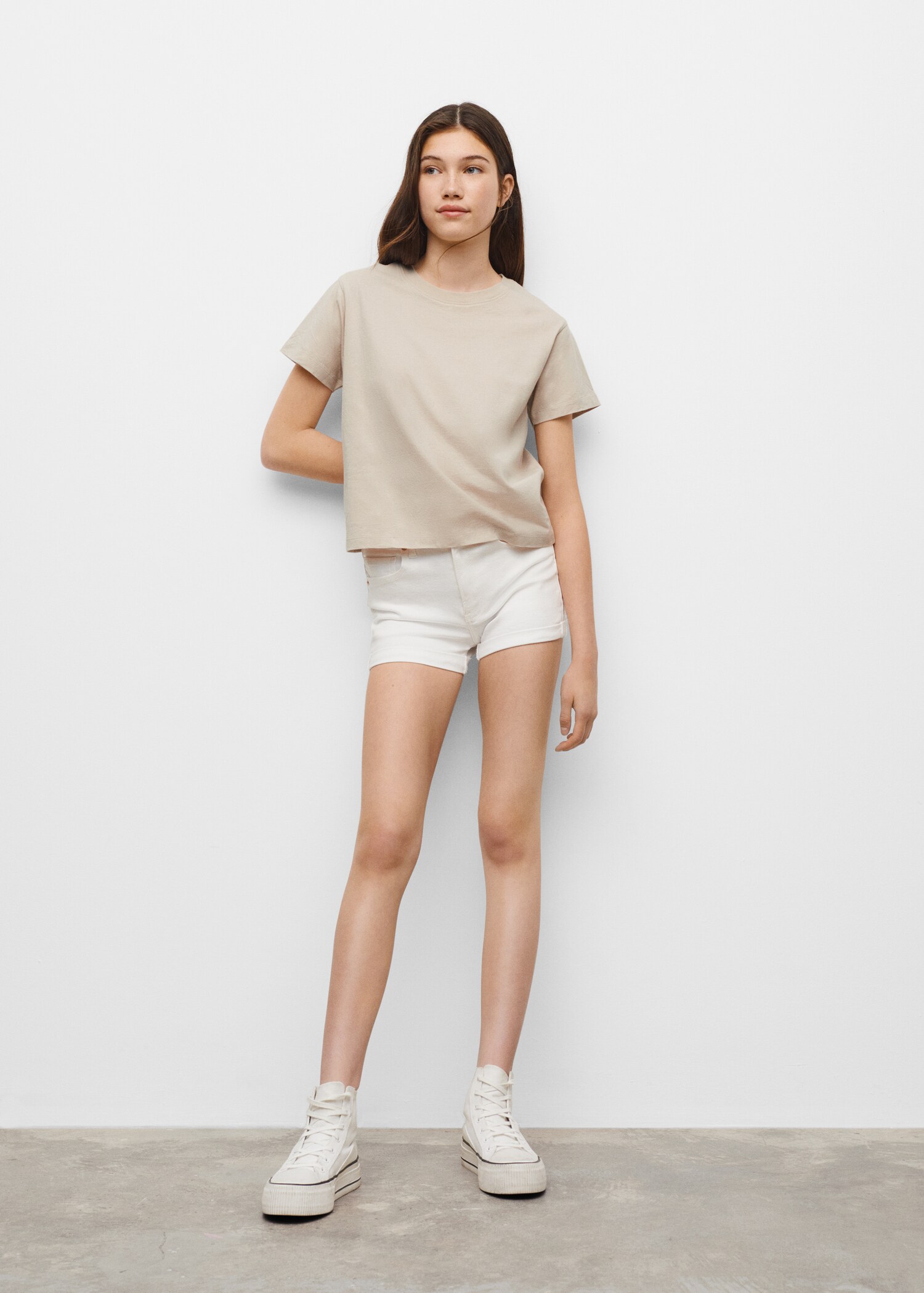 Essential cotton-blend T-shirt - General plane