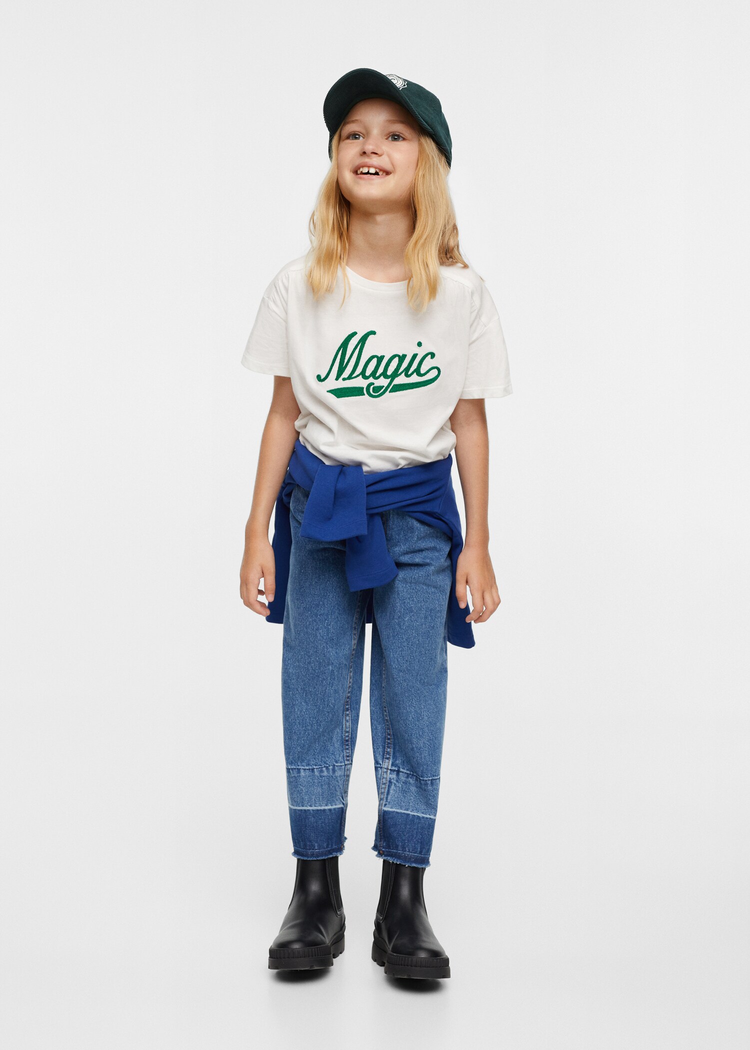 Embroidered cotton T-shirt - General plane