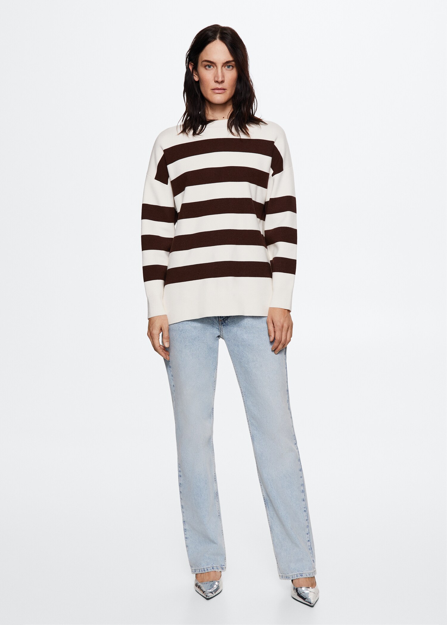 Striped knit sweater - General plane
