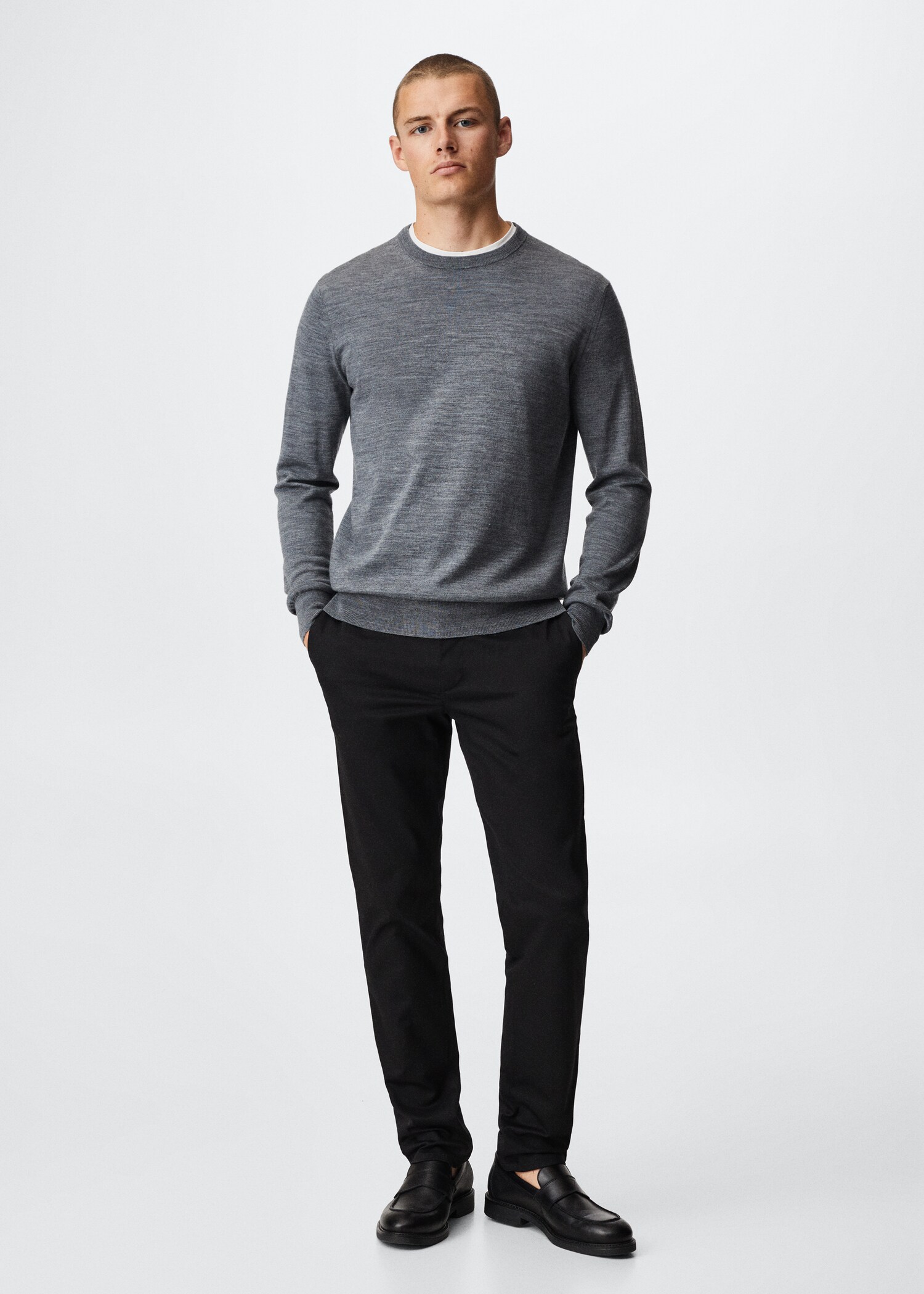 Merino wool washable sweater - General plane