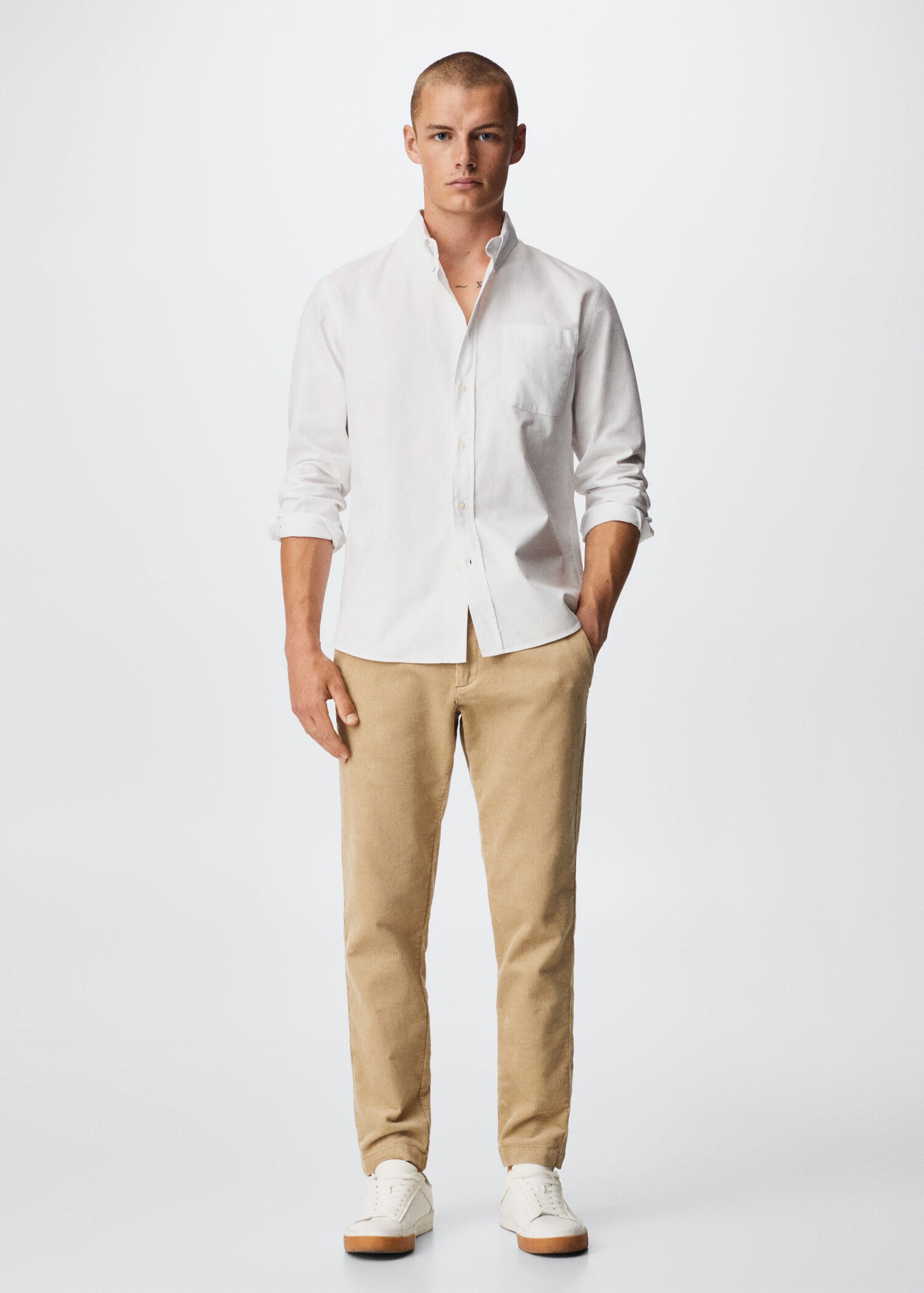 Regular fit Oxford cotton shirt - General plane