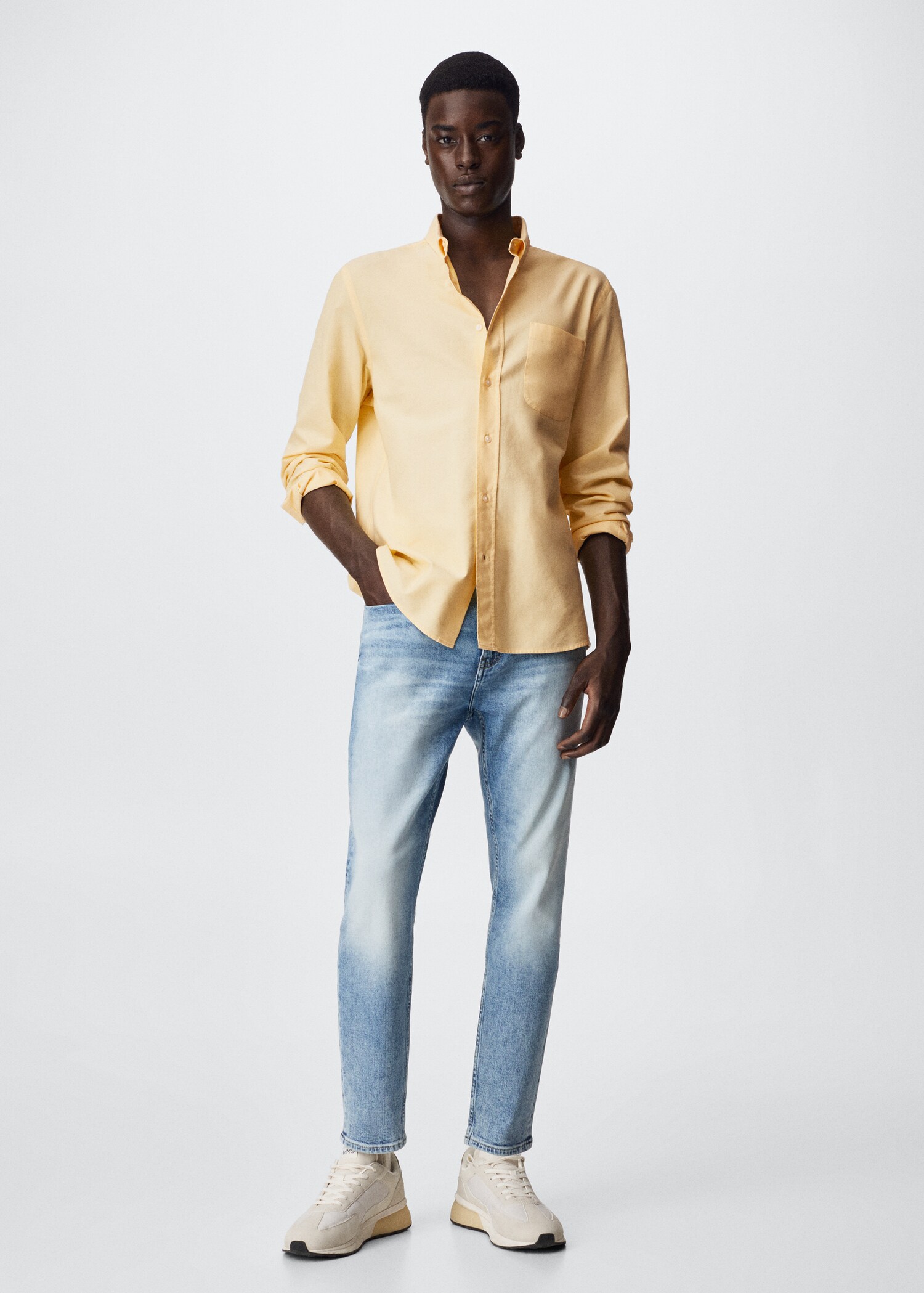 Regular fit Oxford cotton shirt - General plane
