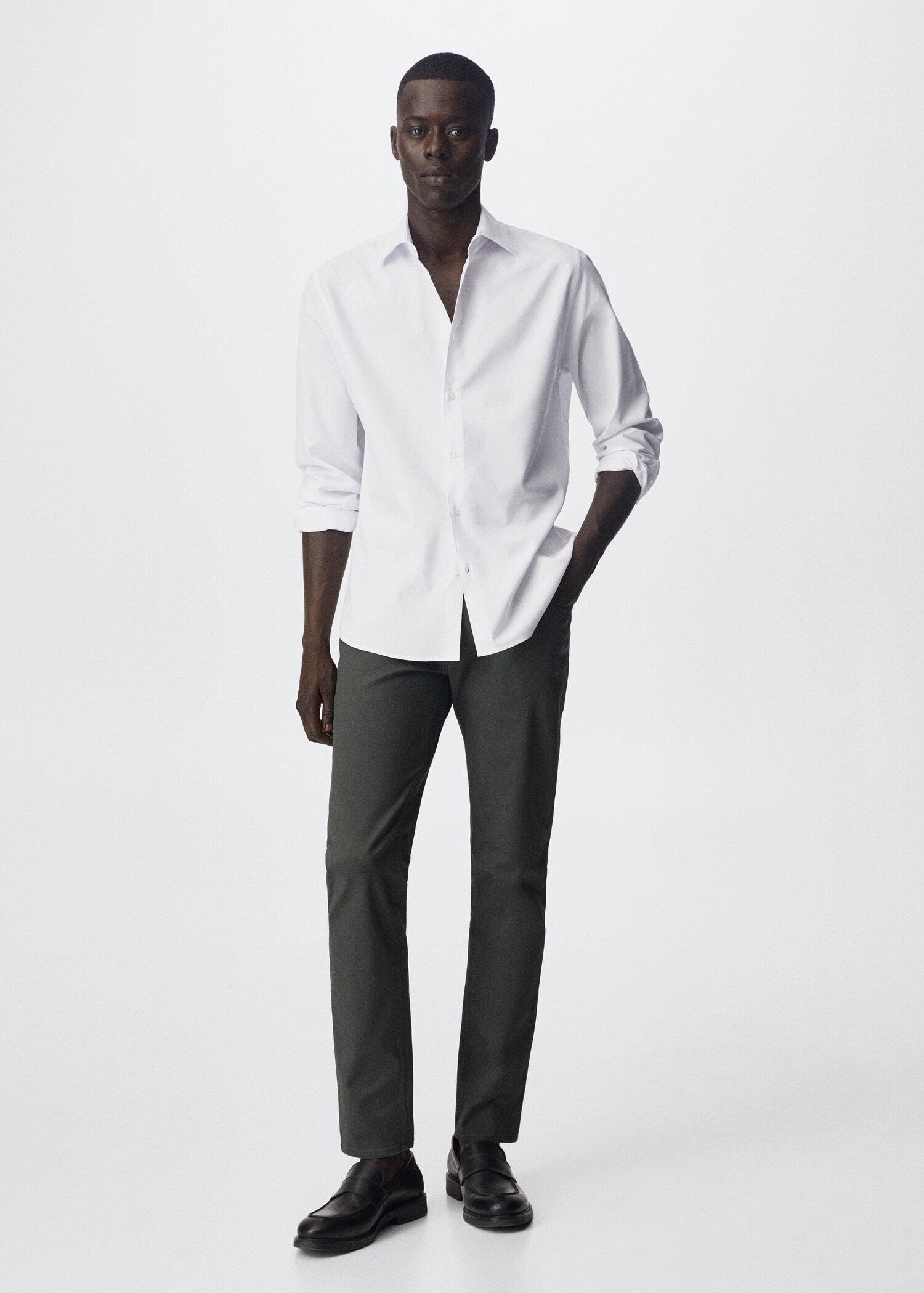 Slim fit cotton shirt - General plane