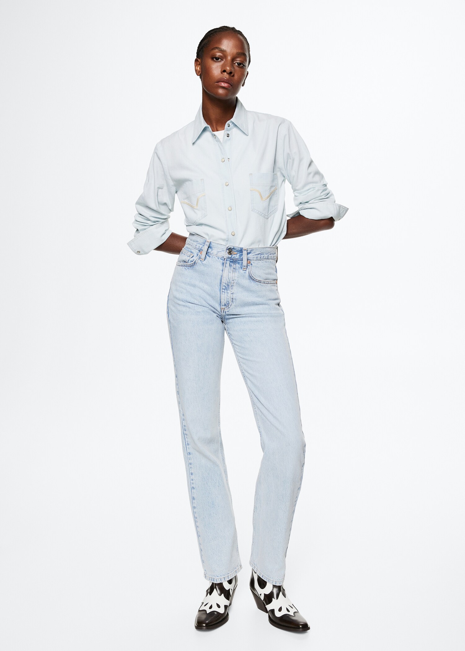 Chemise denim coton - Plan général