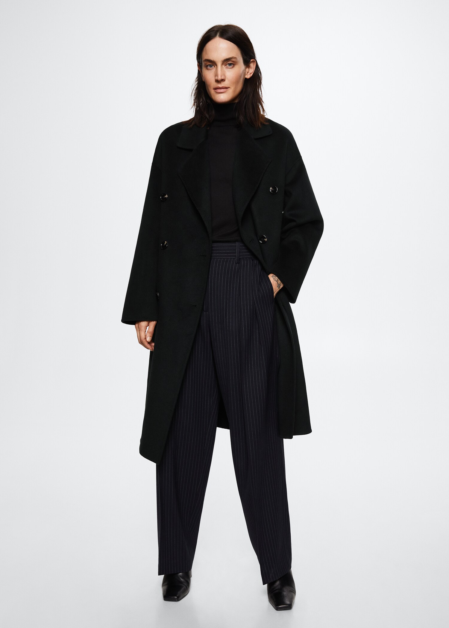 Handmade oversized wool coat - General plane