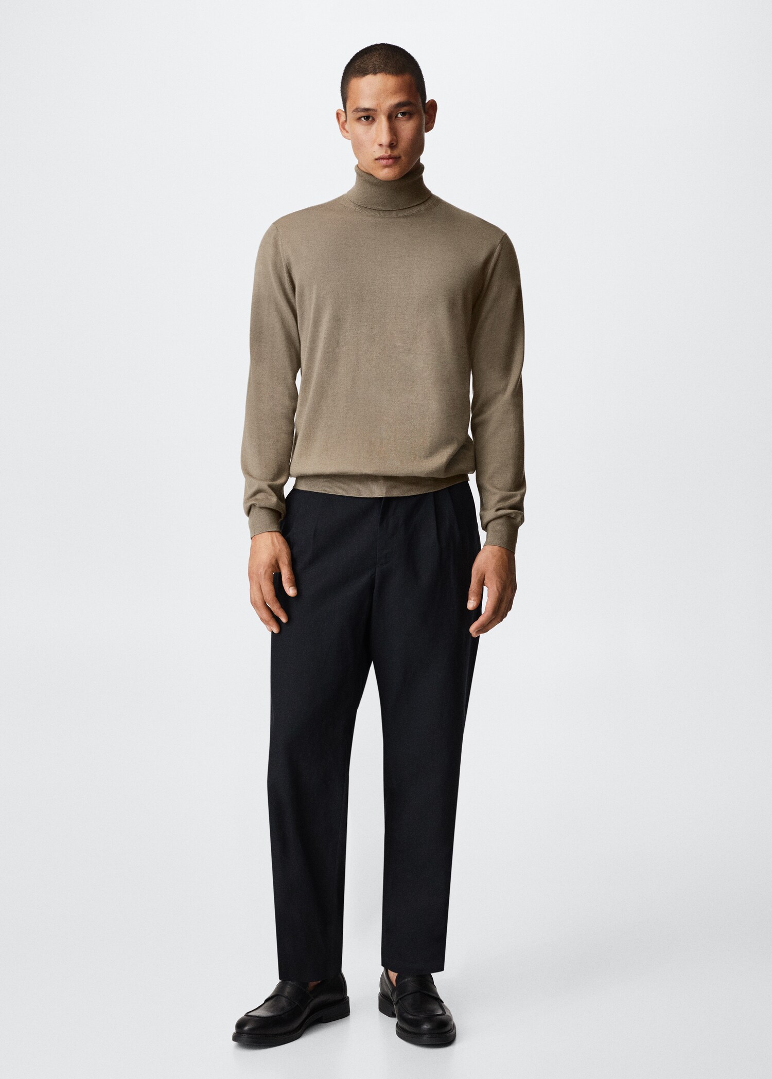 Turtleneck wool sweater - General plane