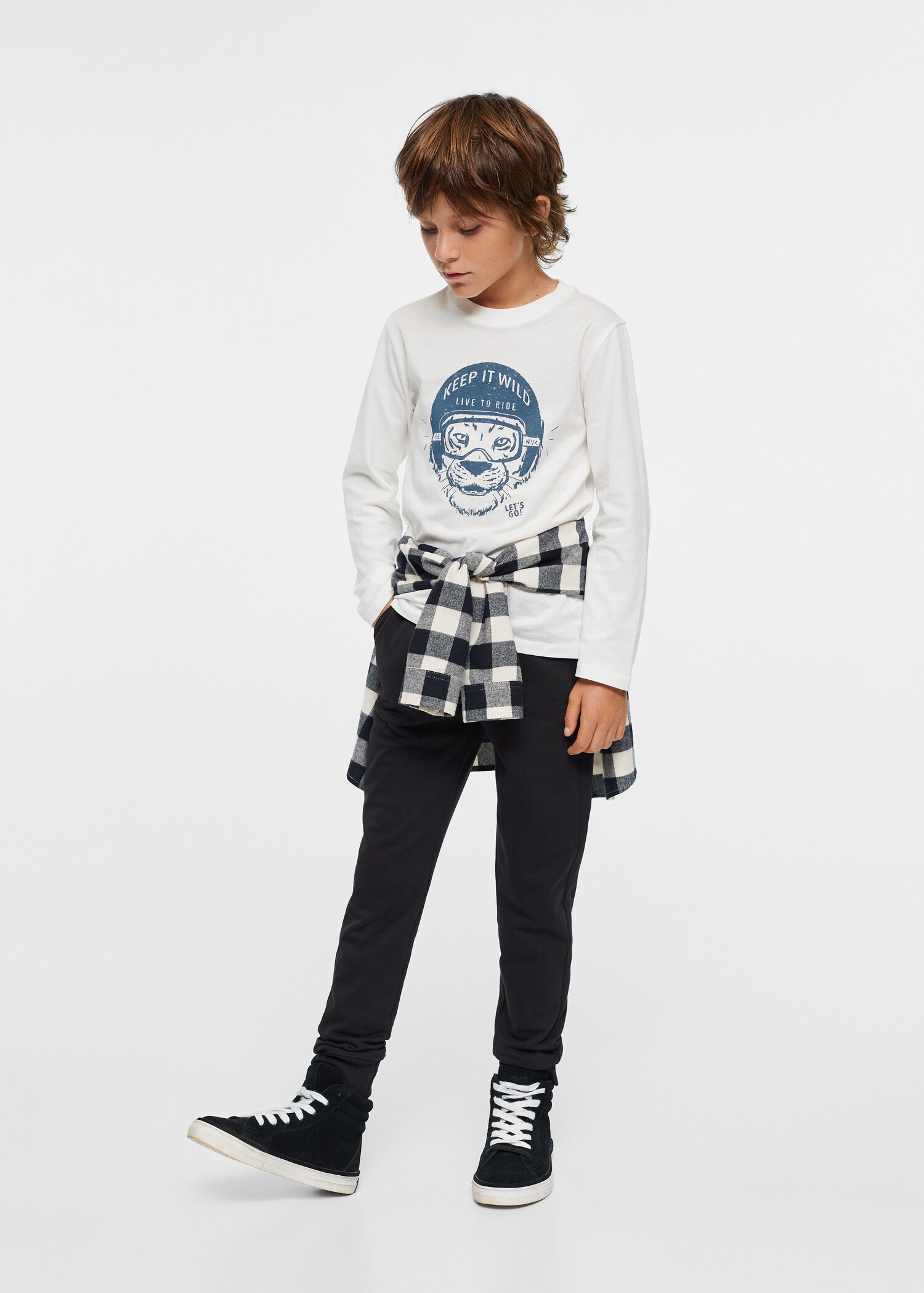 Printed long sleeve t-shirt - General plane