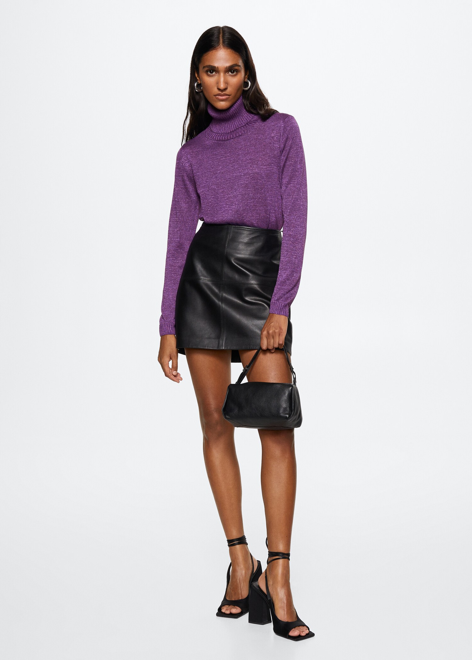 Turtleneck lurex sweater - General plane