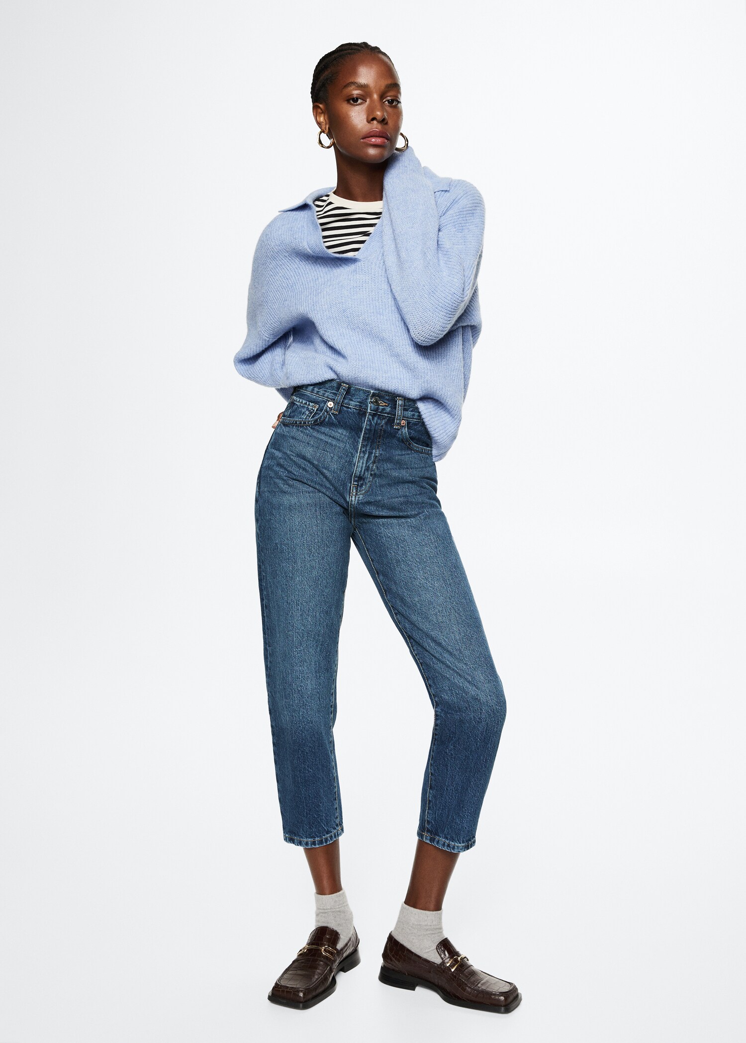 Mom high-waist jeans - General plane
