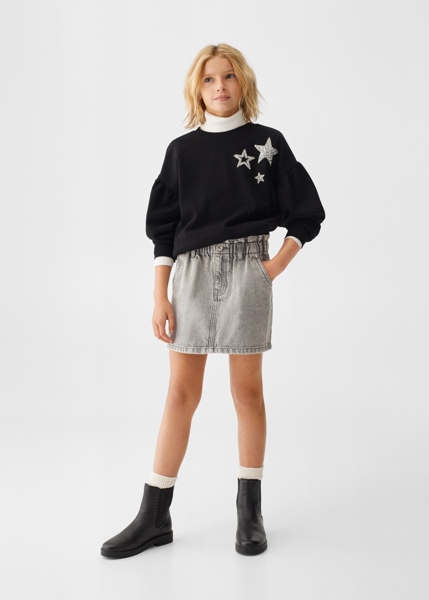 Sweat-shirt étoiles paillettes - Plan général