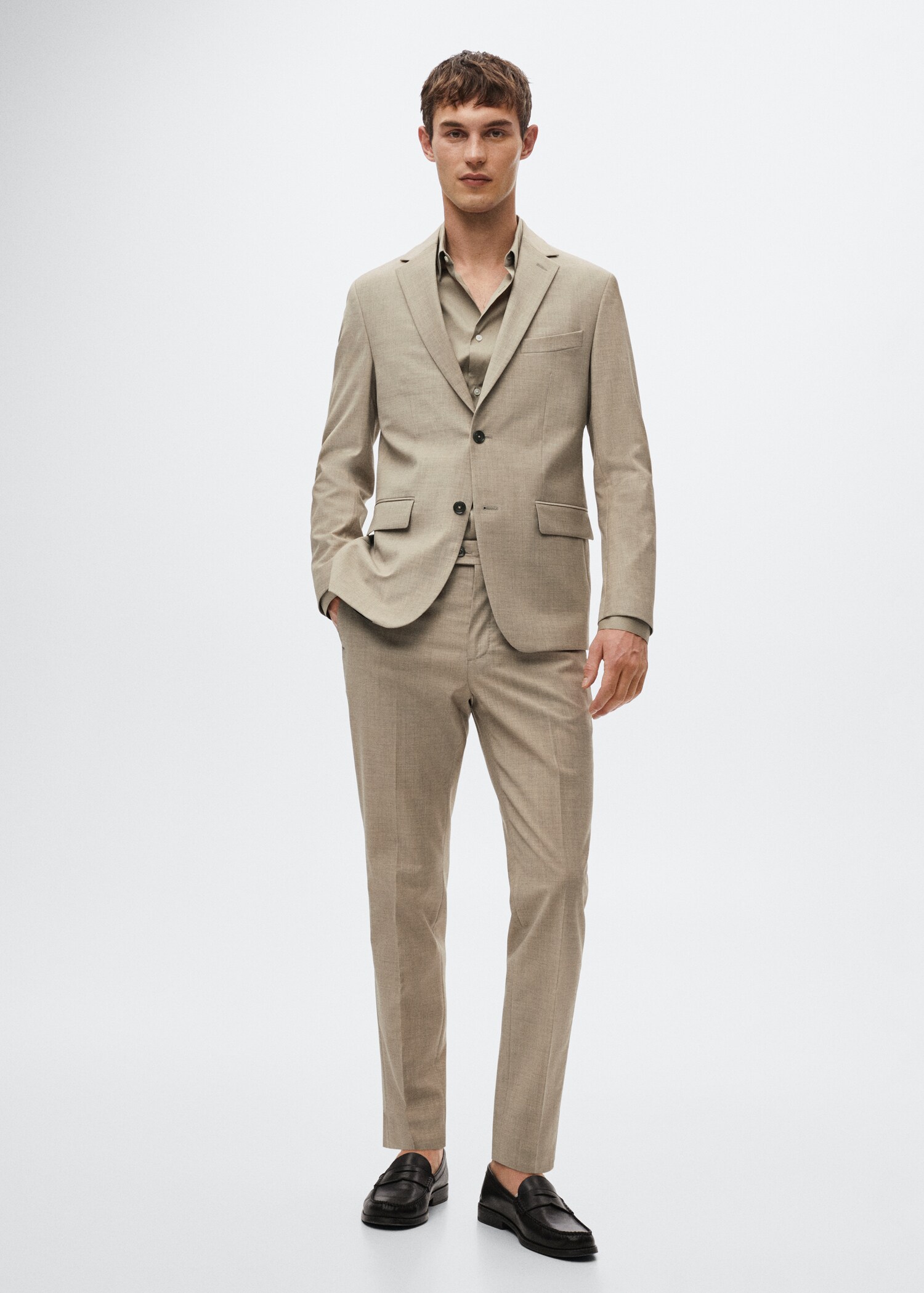 Camisa traje super slim fit - Plano general