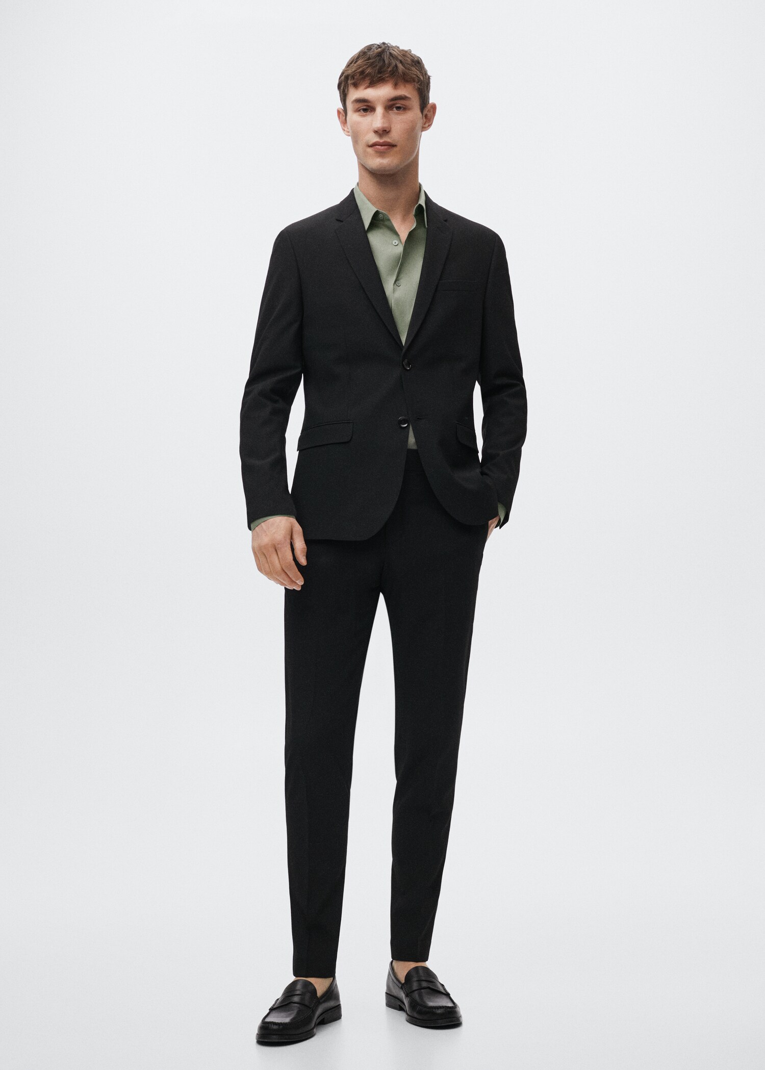 Camisa traje super slim fit - Plano general