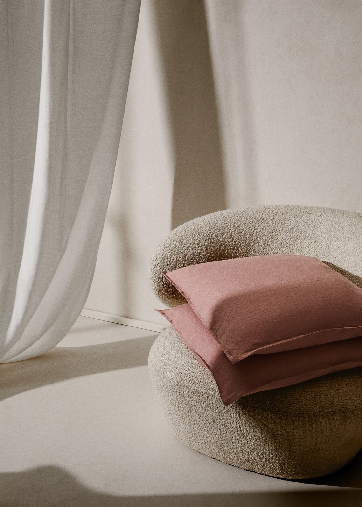 100% linen cushion case (2 units) 60x60cm - General plane