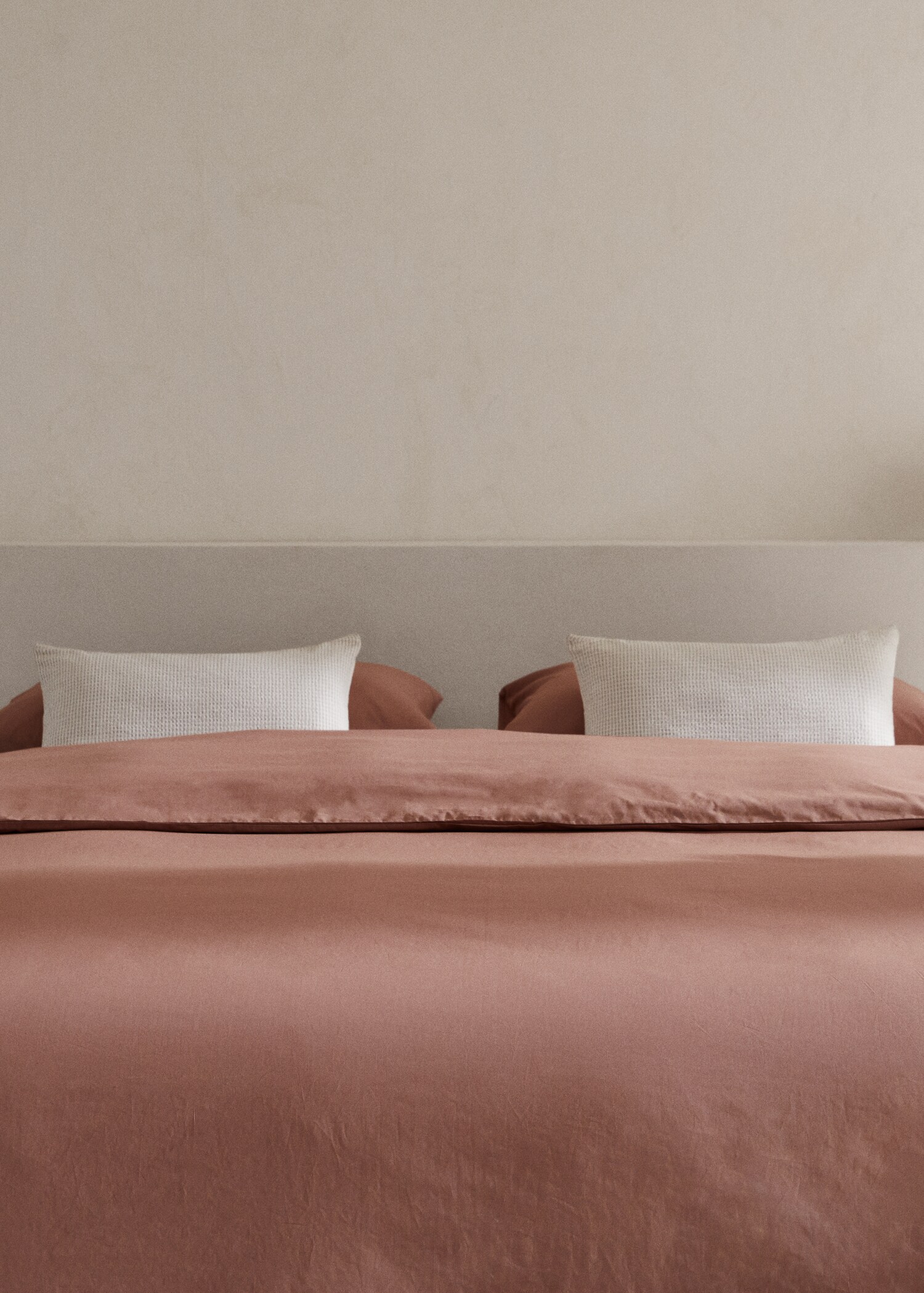 Bettbezug aus Baumwoll-Perkal (300 Fäden) für 180/200 cm Bett - Allgemeine Ansicht