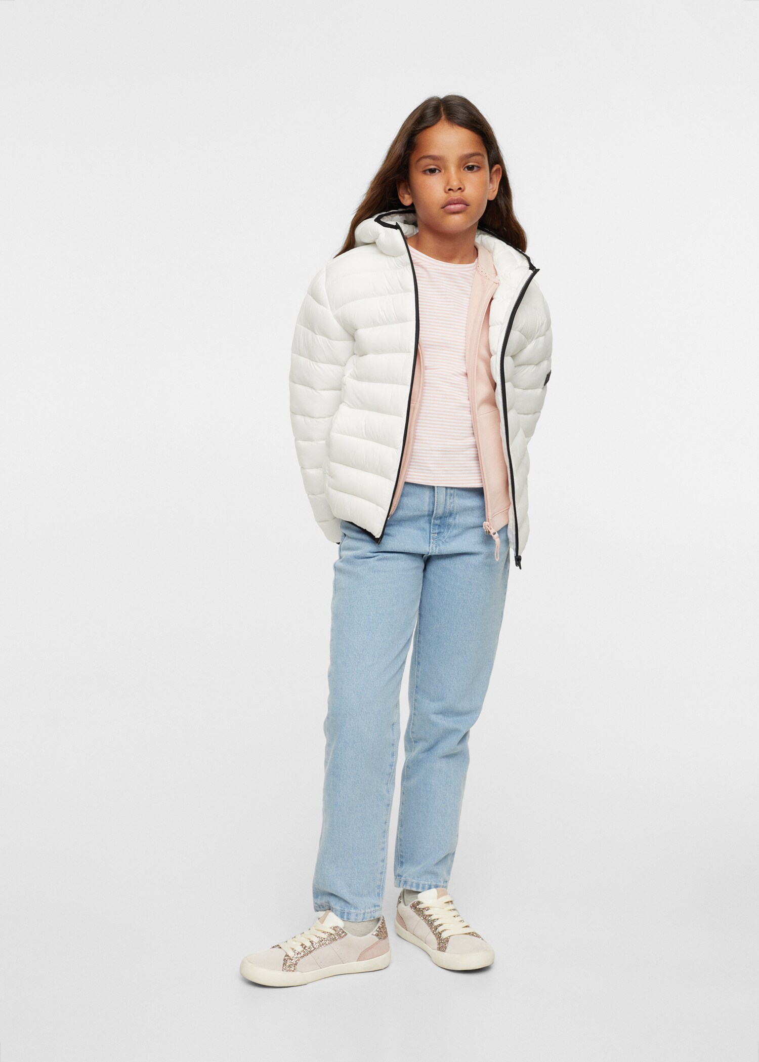 Hood quilted coat - General plane