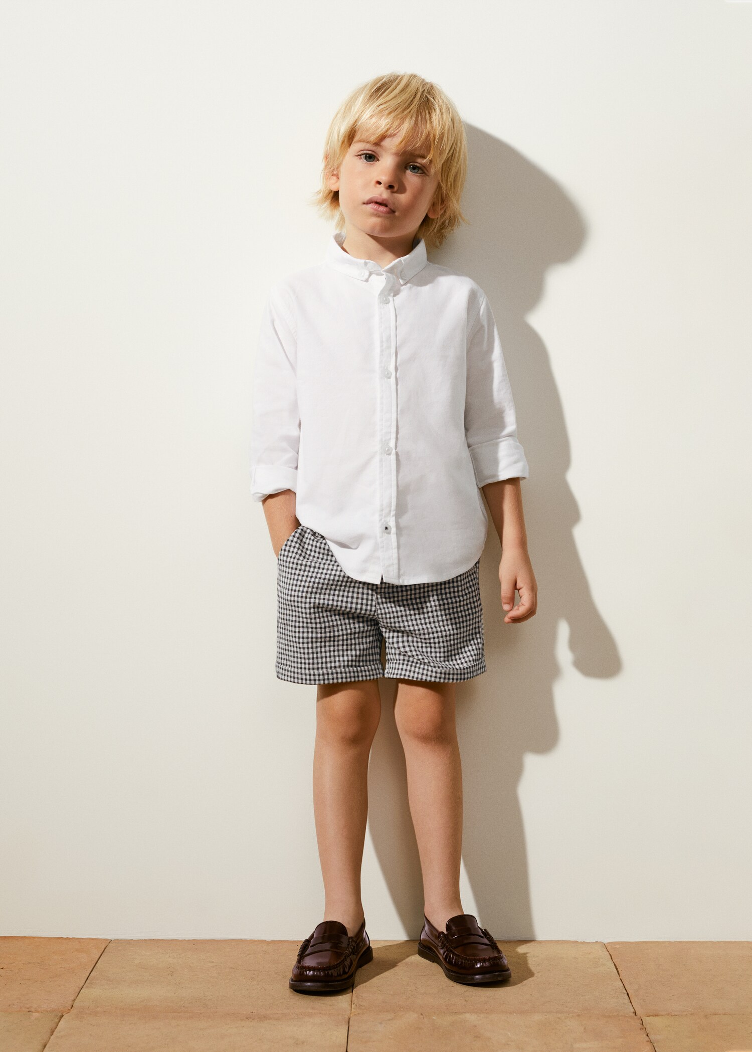 Gingham check shorts - General plane