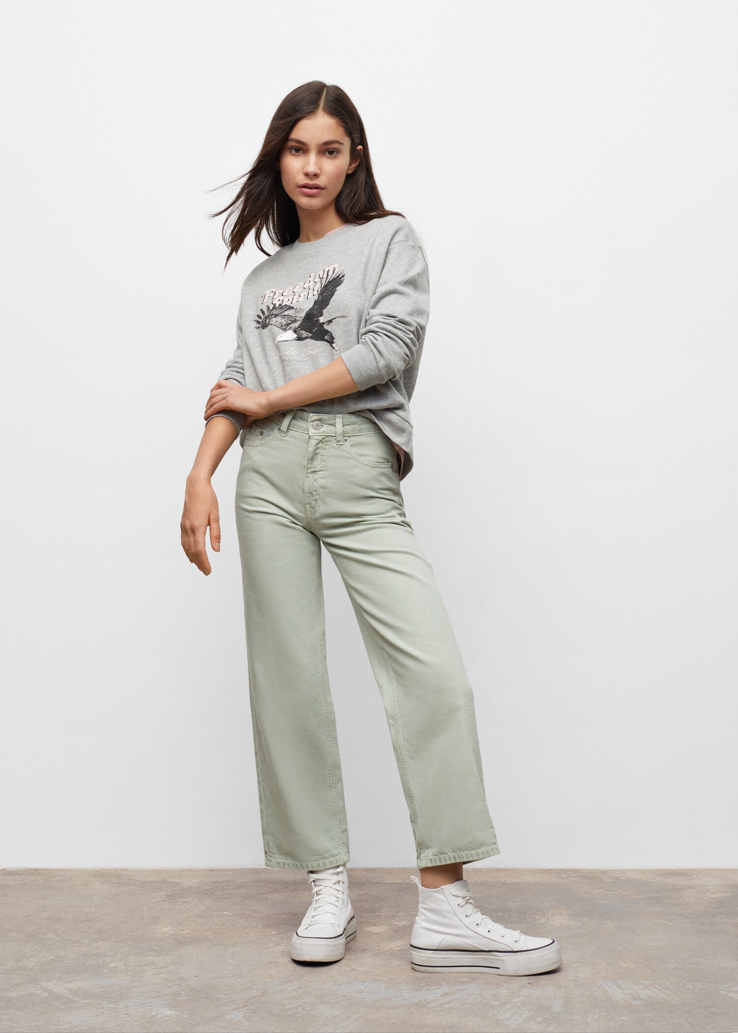 Sweatshirt mit Adler-Motiv - Allgemeine Ansicht