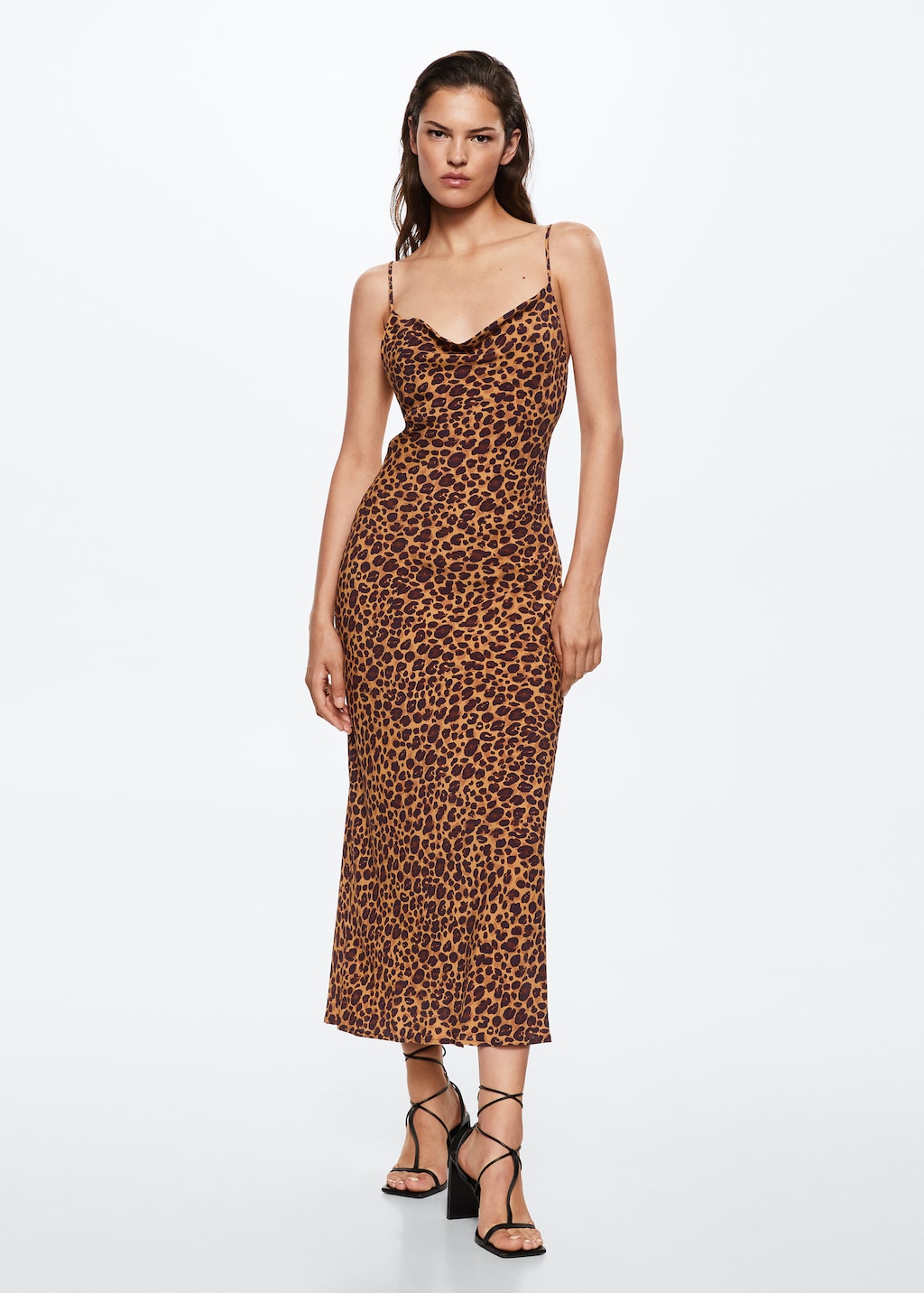 Printed camisole dress Women MANGO OUTLET Malta
