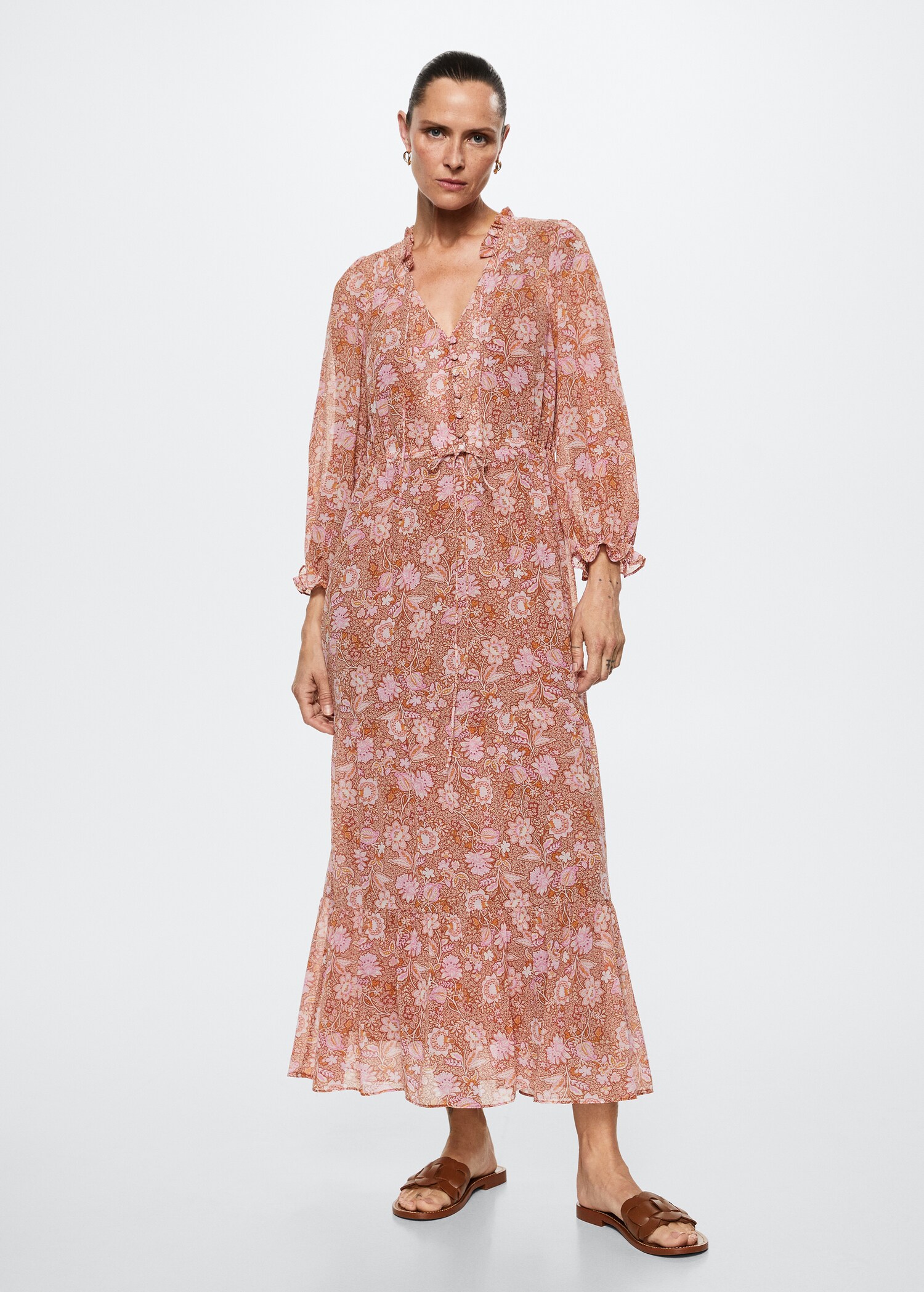 Vestido estampado floral - Plano general