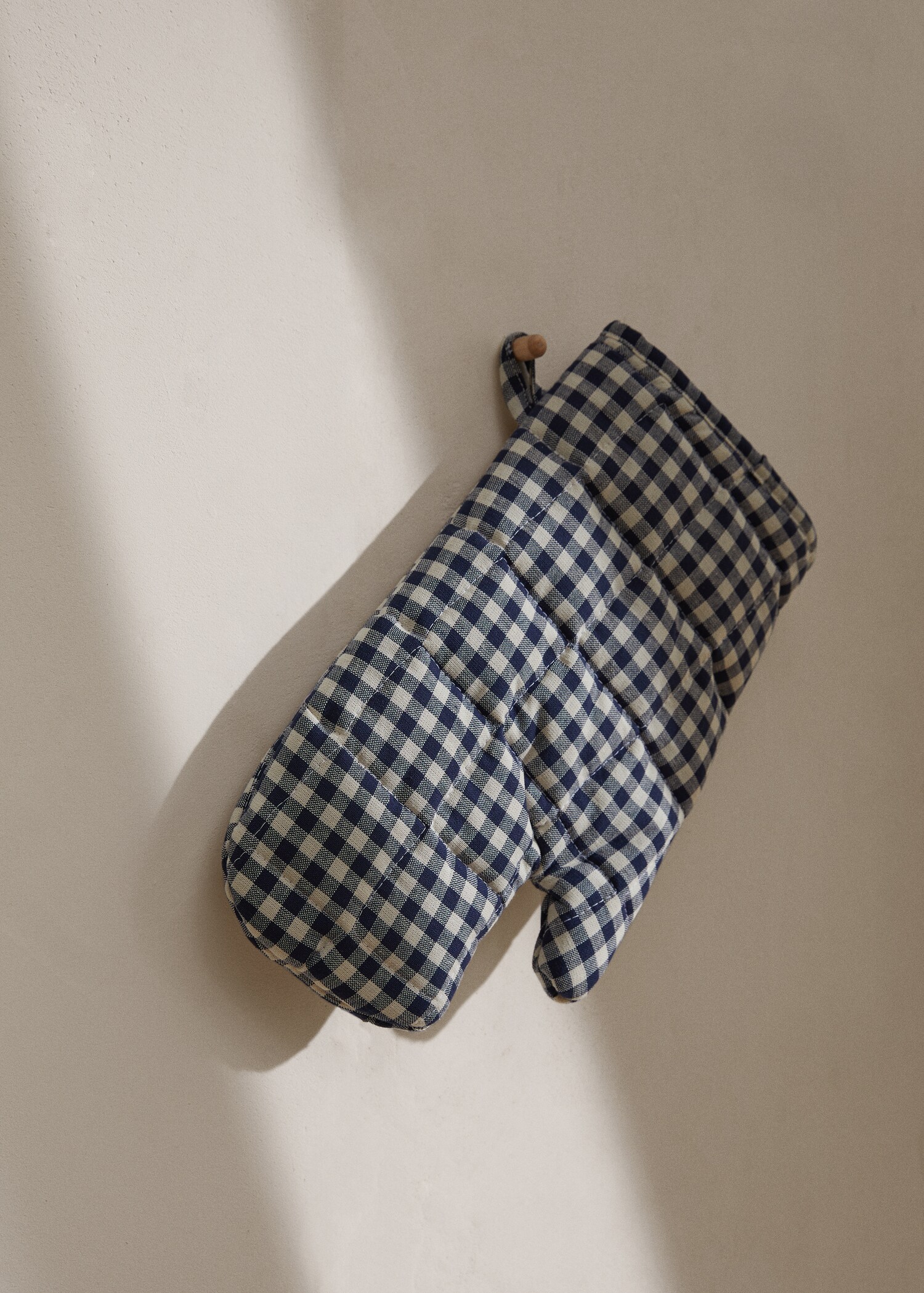 Ofenhandschuhe aus Baumwolle mit Vichy-Karomuster - Allgemeine Ansicht