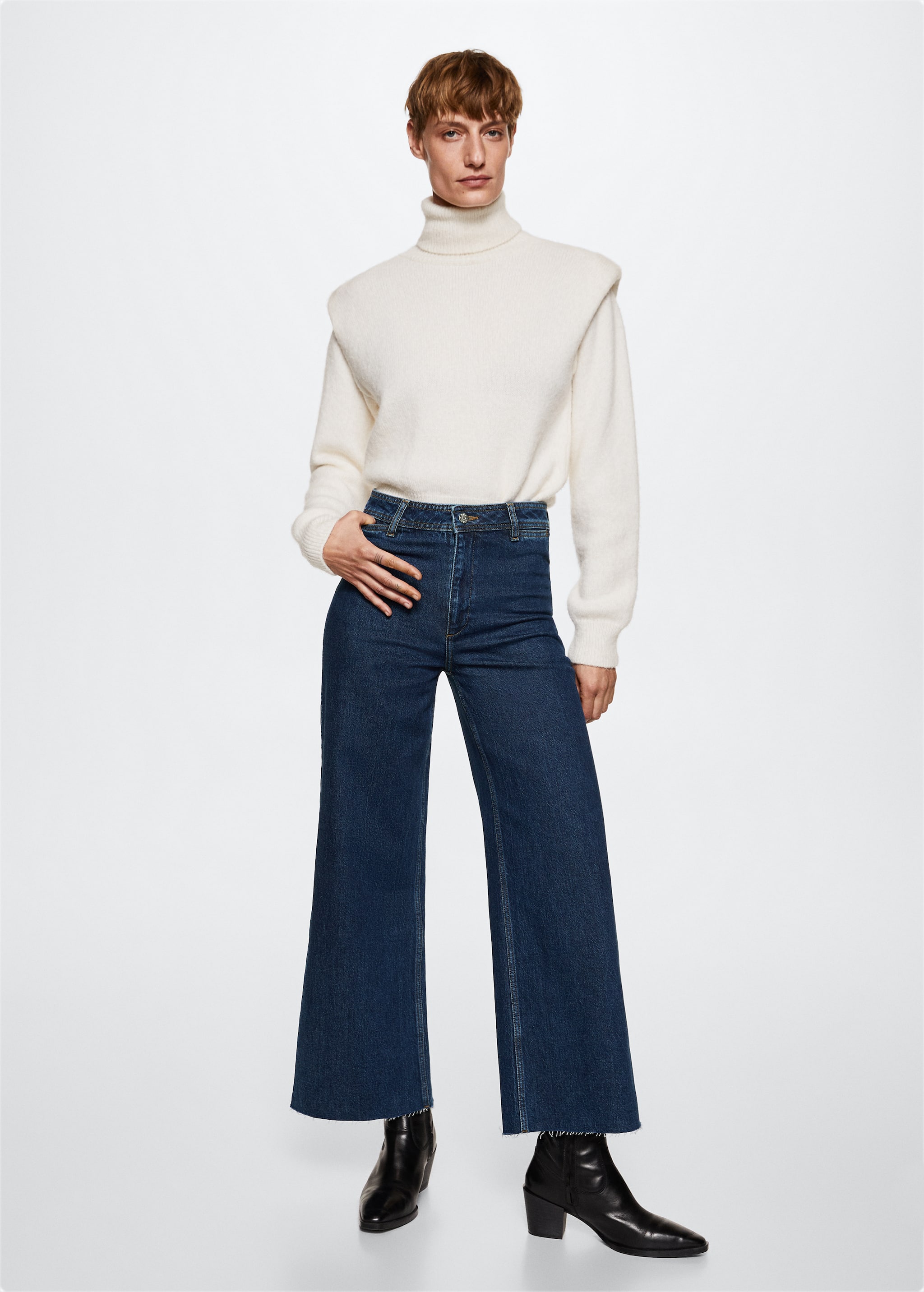 Jeans culotte high waist - General plane