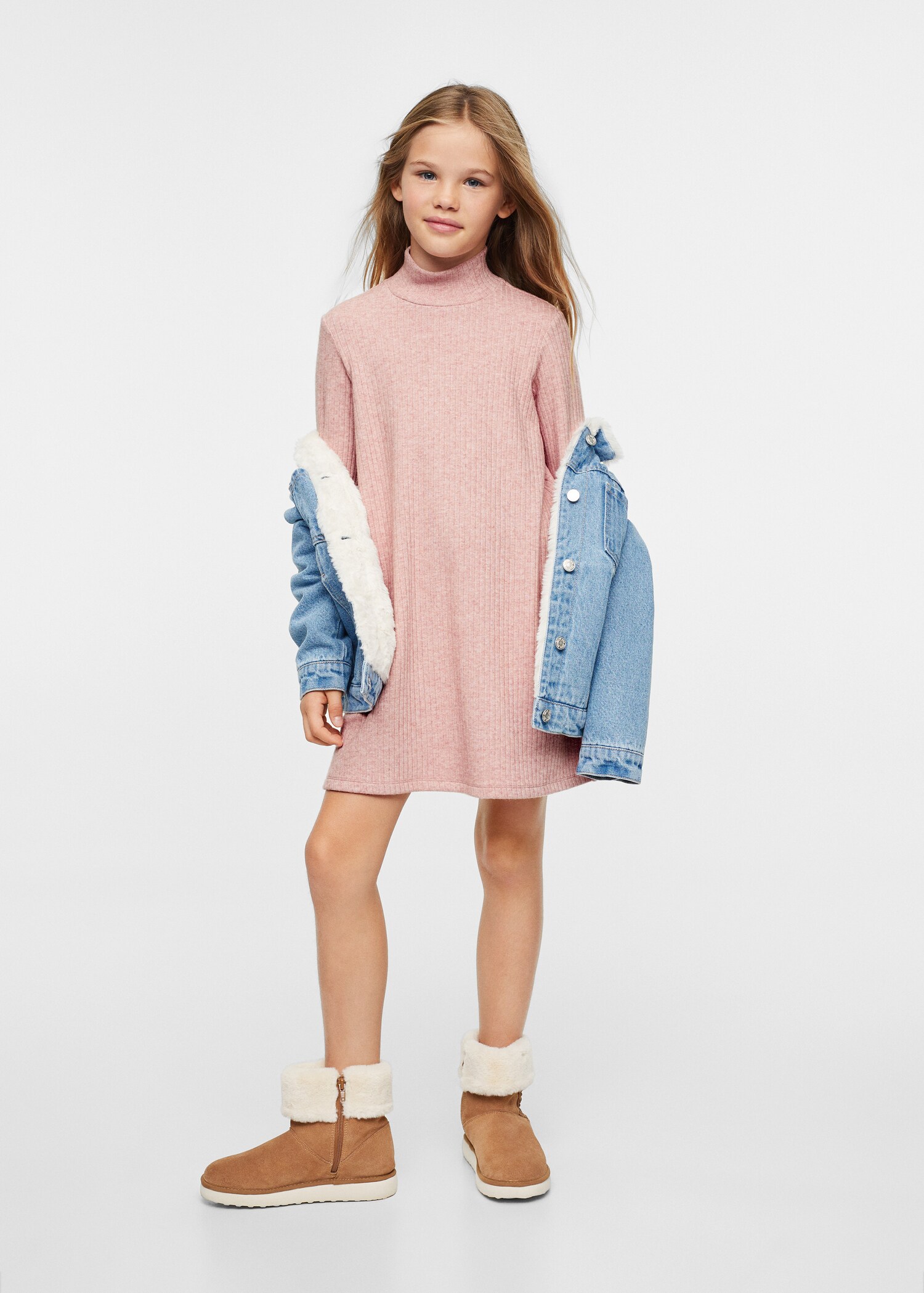Ribbed knit dress - General plane