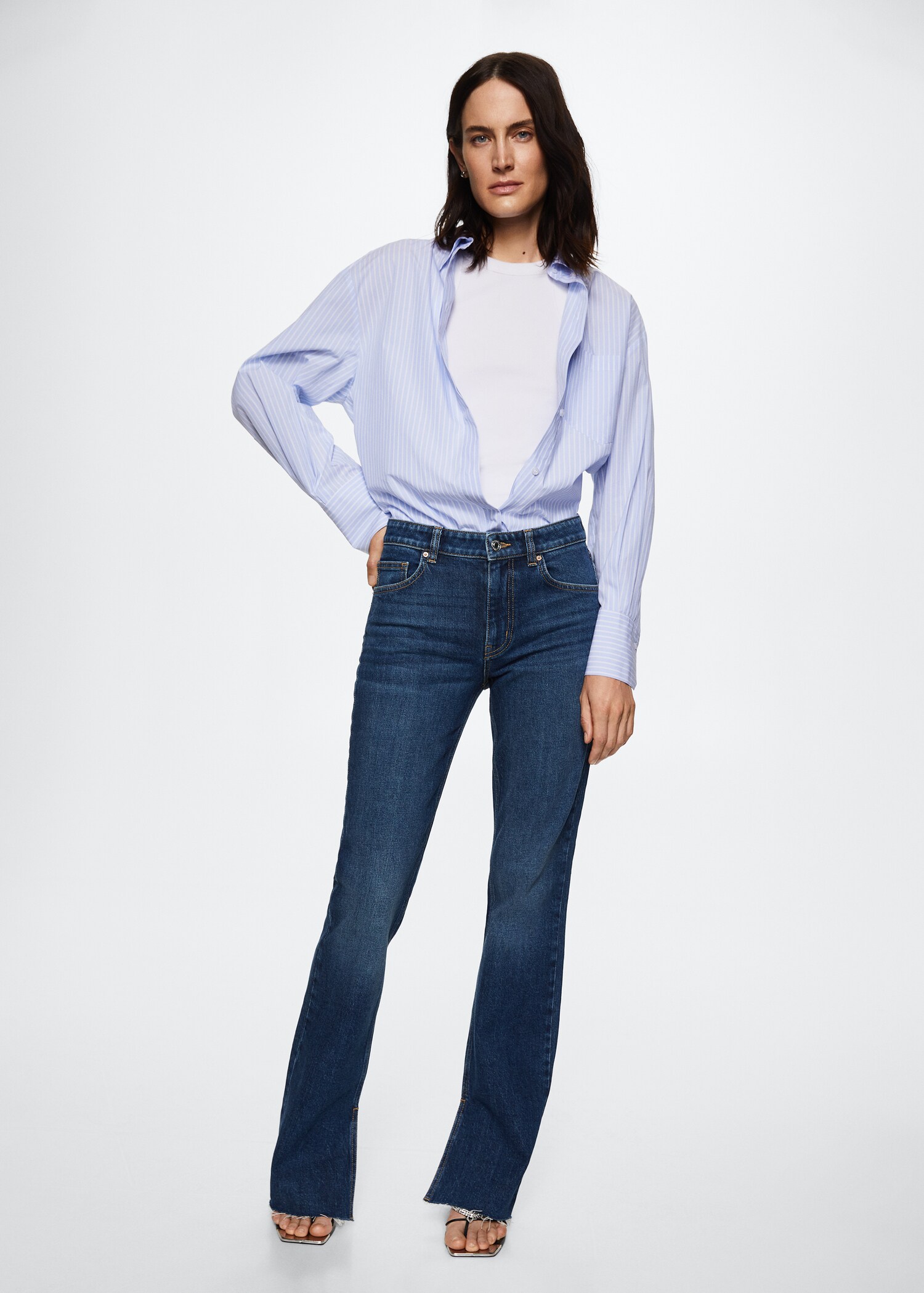 Mid-rise straight jeans - General plane