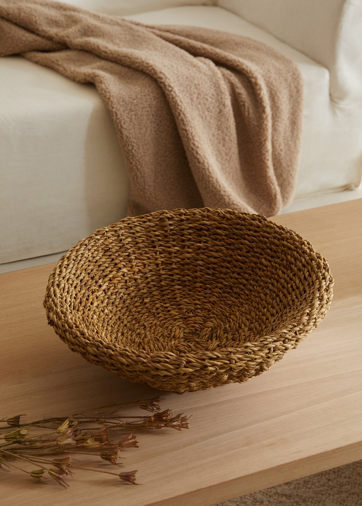 Schale aus Naturfasern 46 cm - Allgemeine Ansicht
