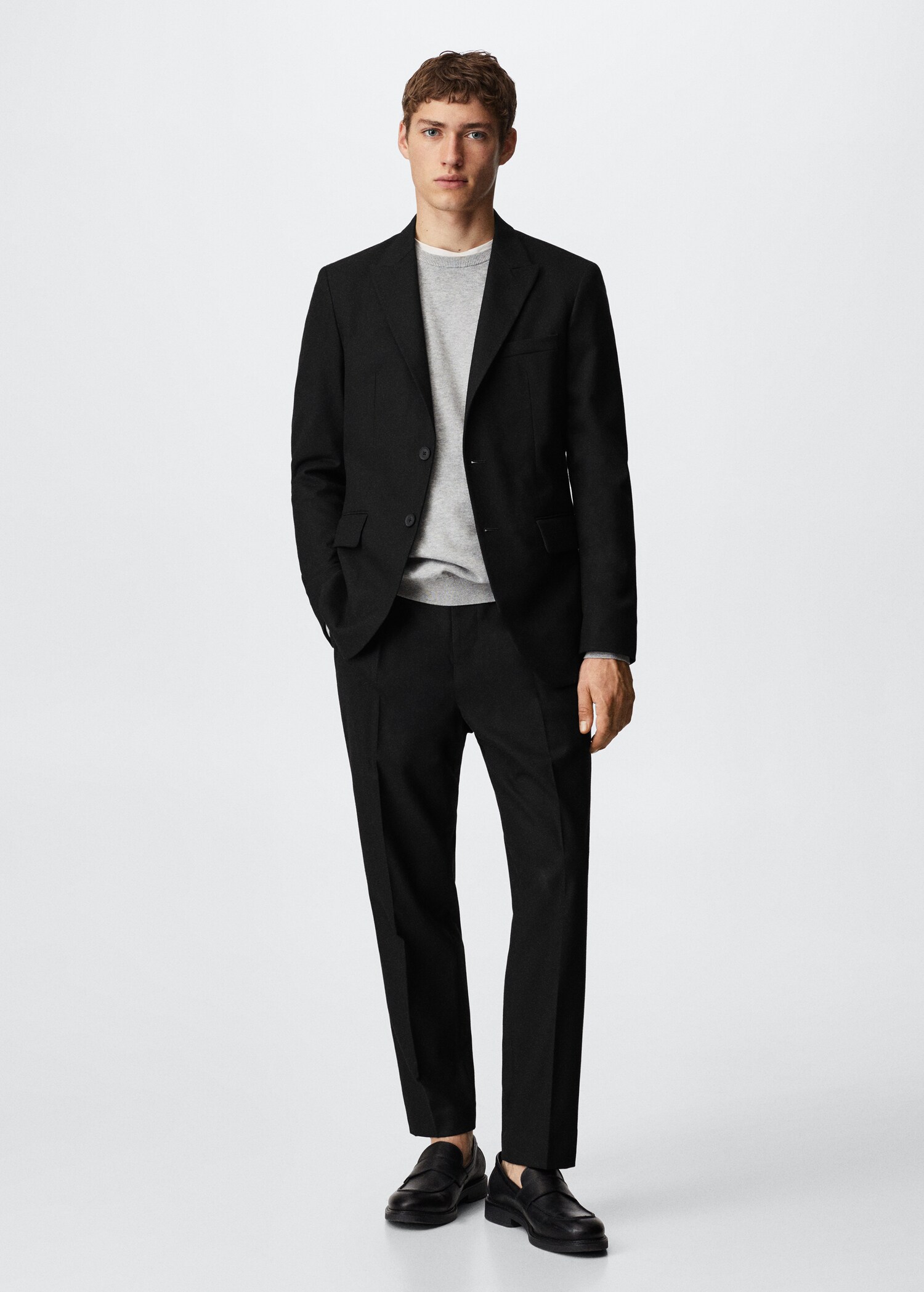 Slim-fit suit jacket - General plane