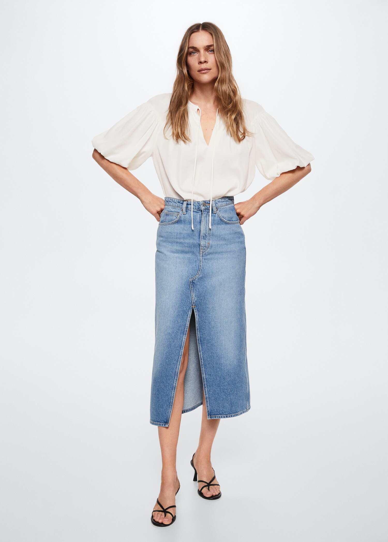 Lace flowy blouse - General plane