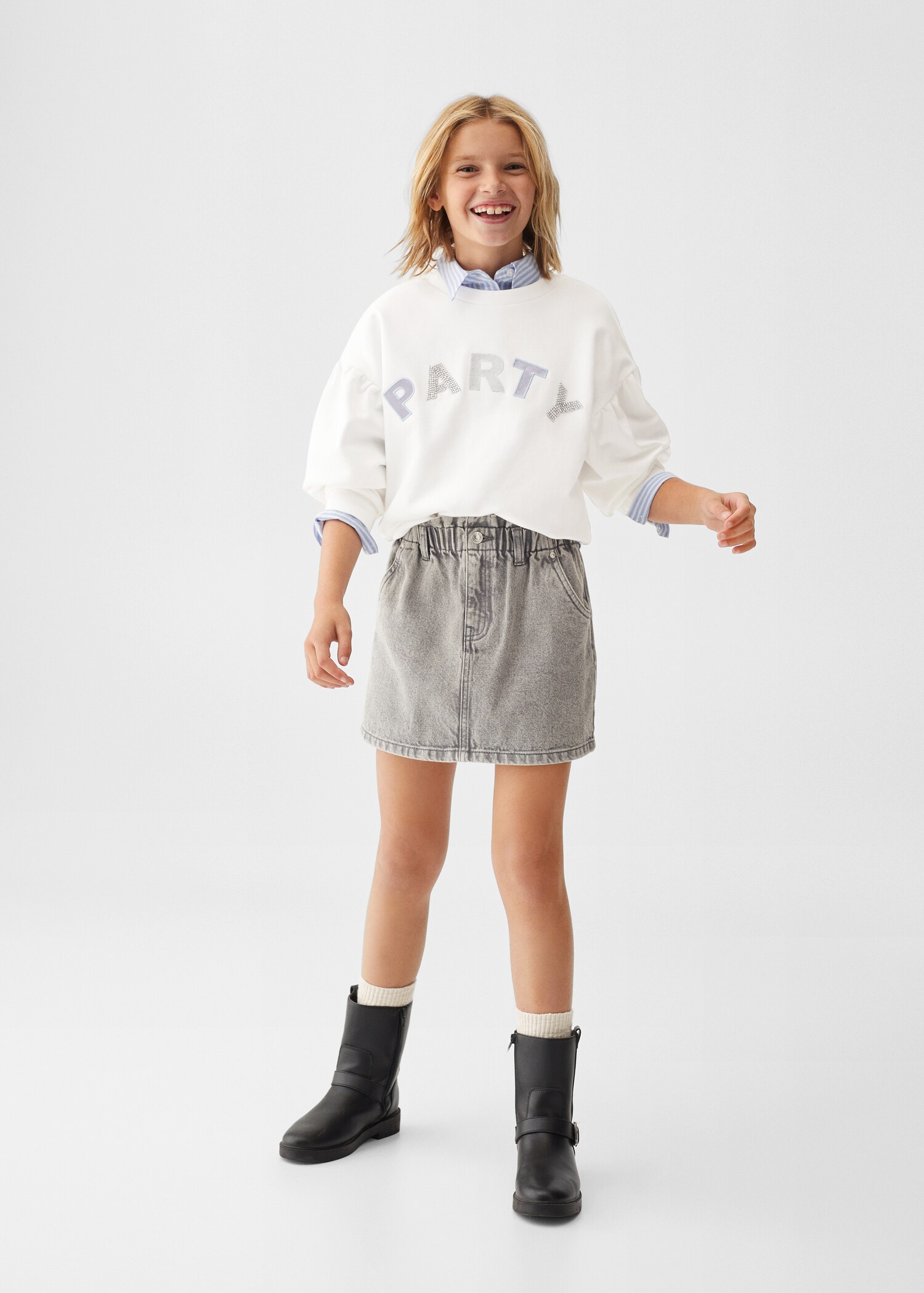 Printed cotton sweatshirt - General plane