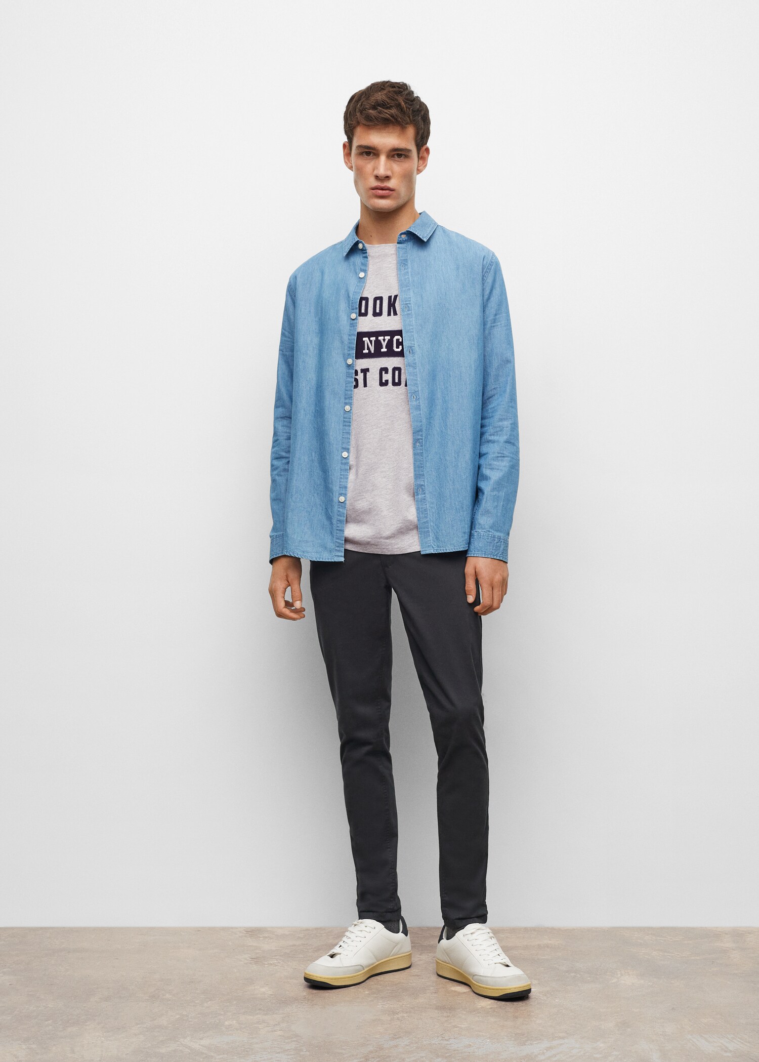 Message cotton T-shirt - General plane