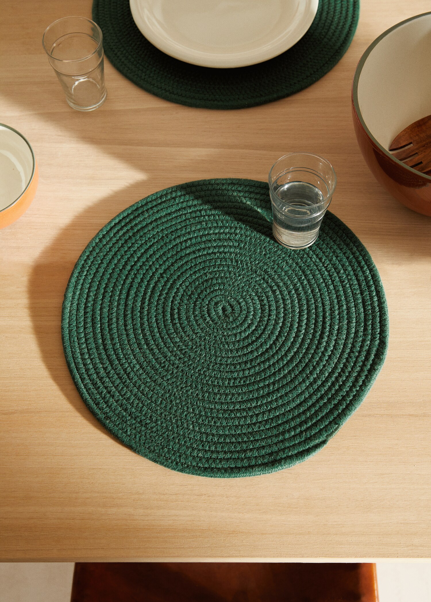 Set de table rond 38 cm - Plan général
