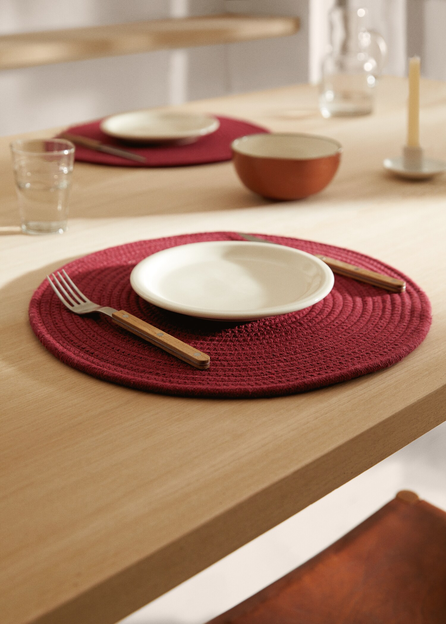 Set de table rond 38 cm - Plan général
