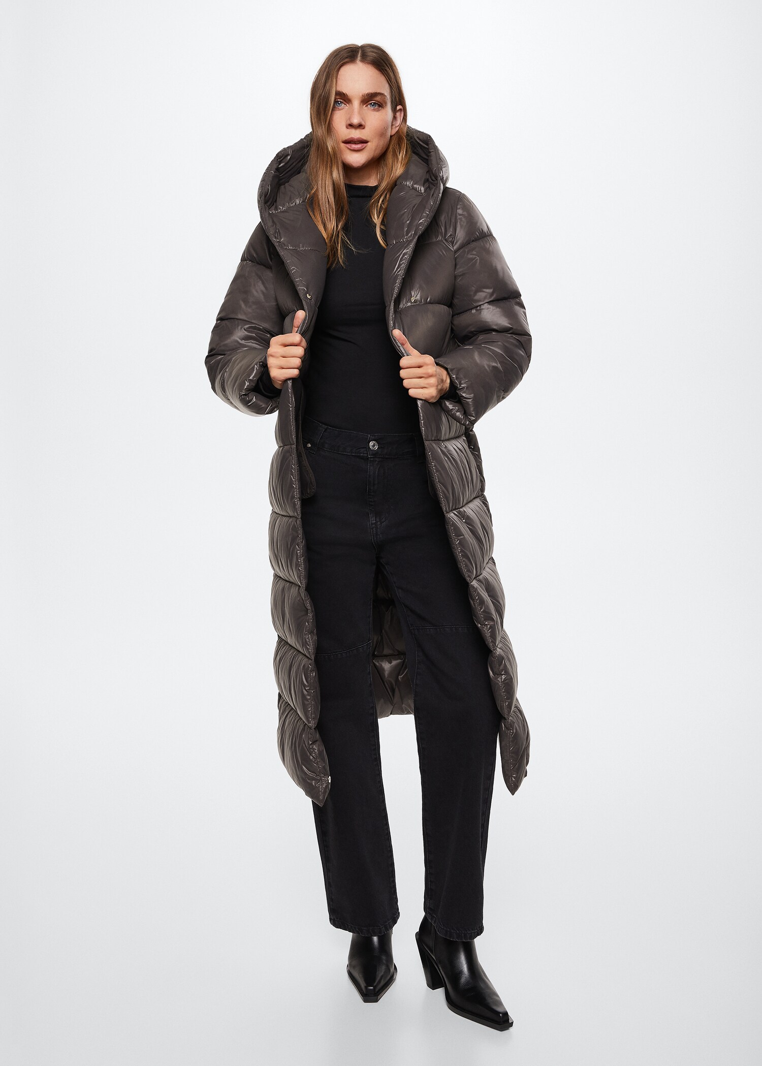 Anorak acolchado cruzado - Plano general