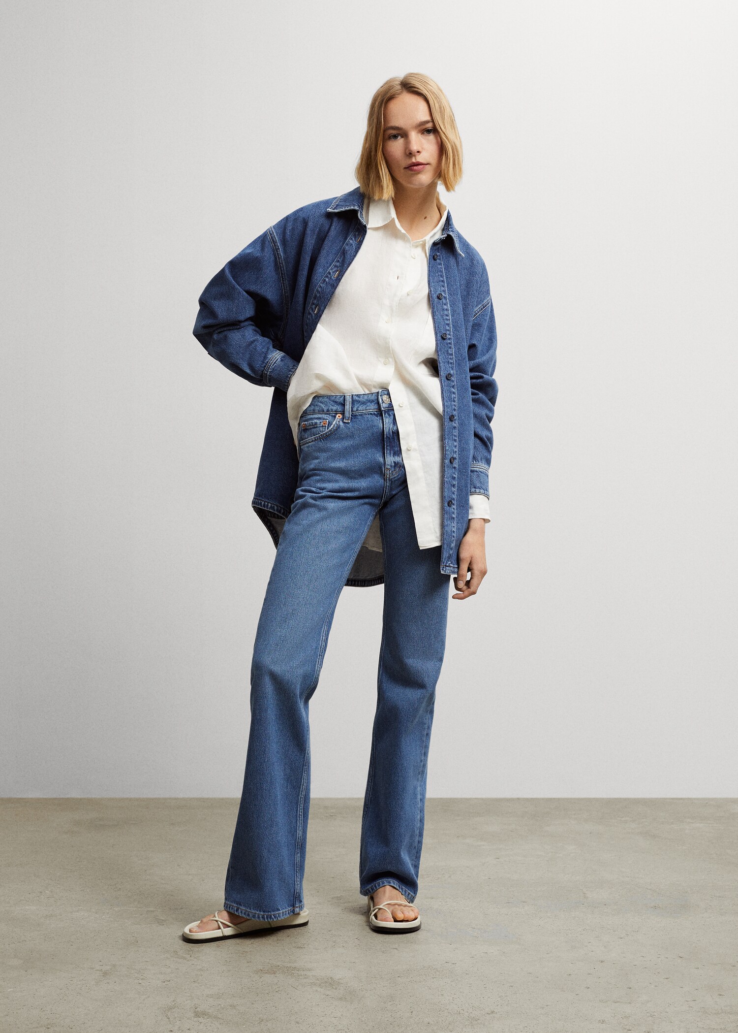 Flared jeans - Overzichtstekening