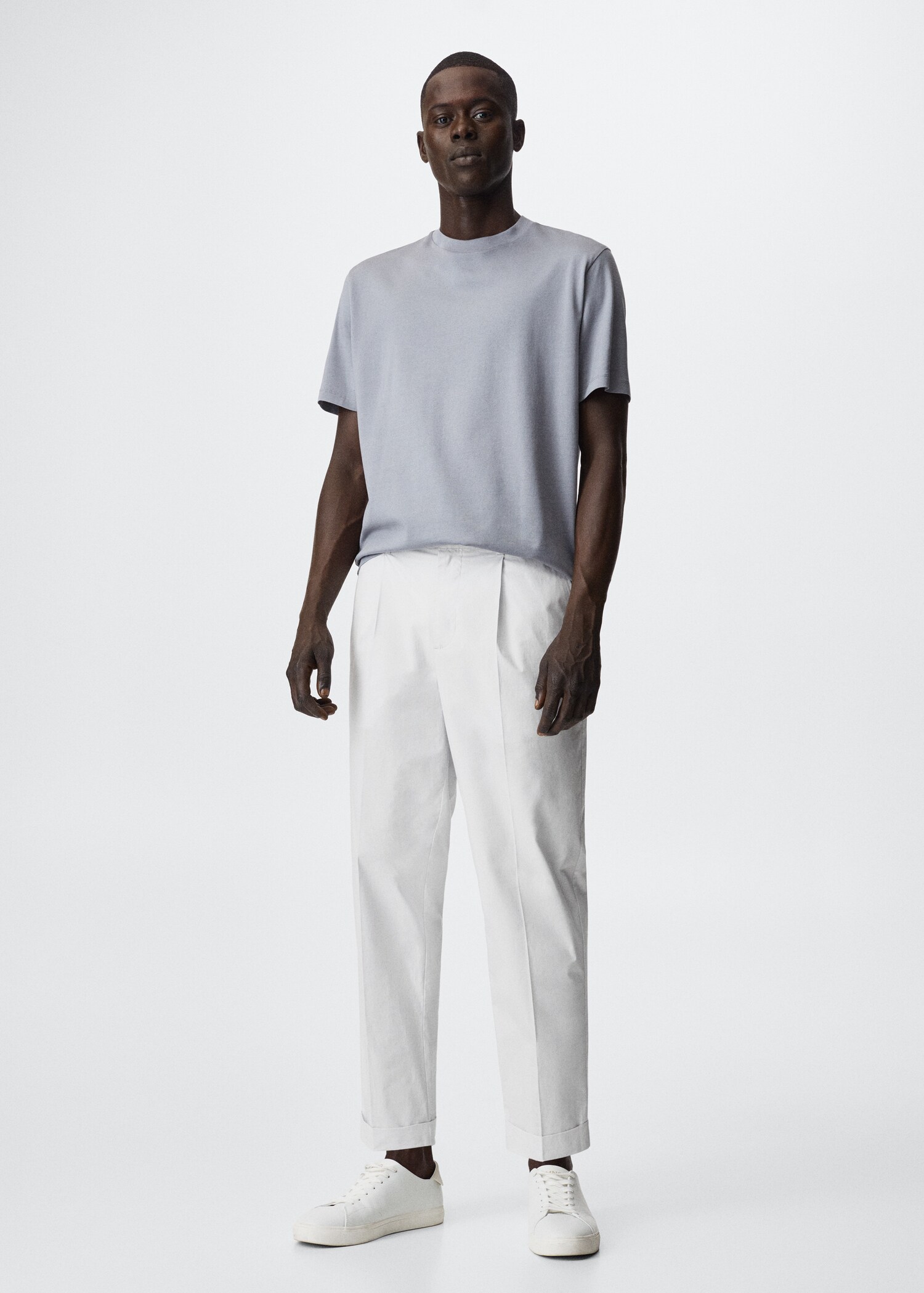 Pantalon à pinces coton - Plan général