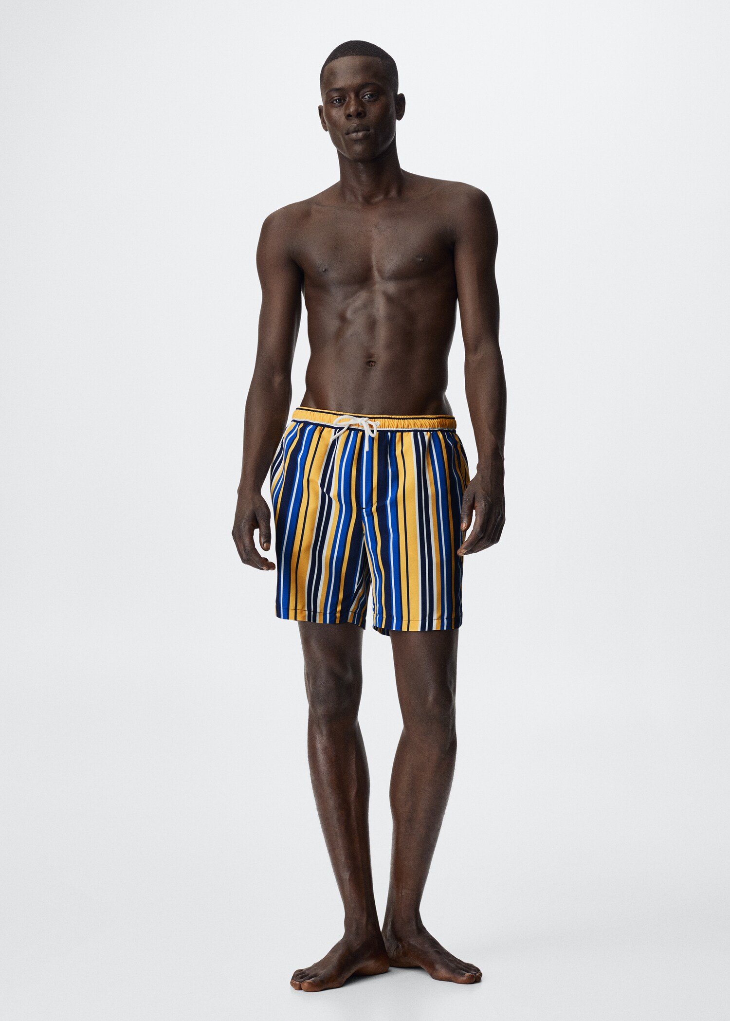 Badeshorts mit Streifenmotiv - Allgemeine Ansicht