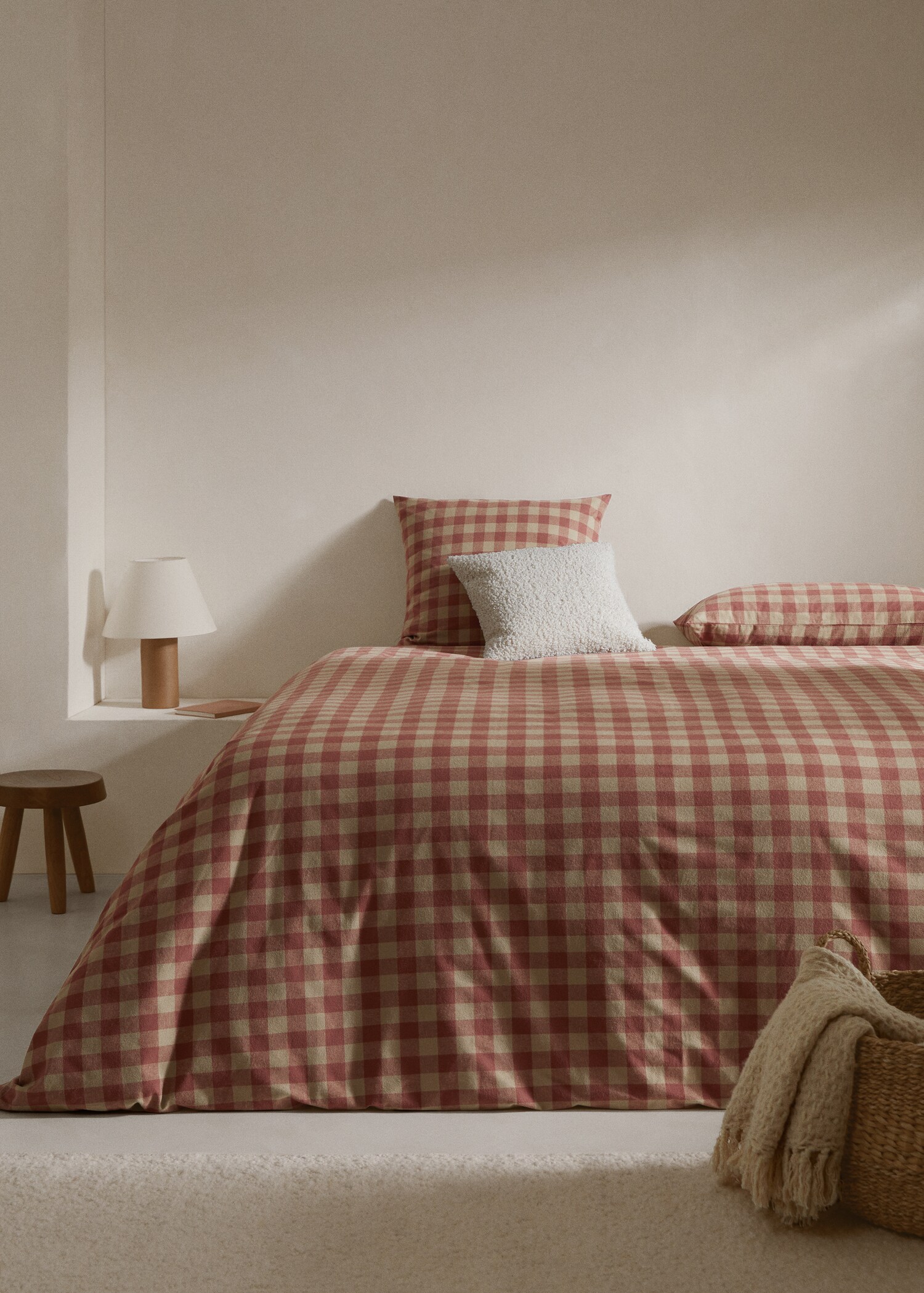 Flanell-Bettbezug für 135/140 cm Bett - Allgemeine Ansicht