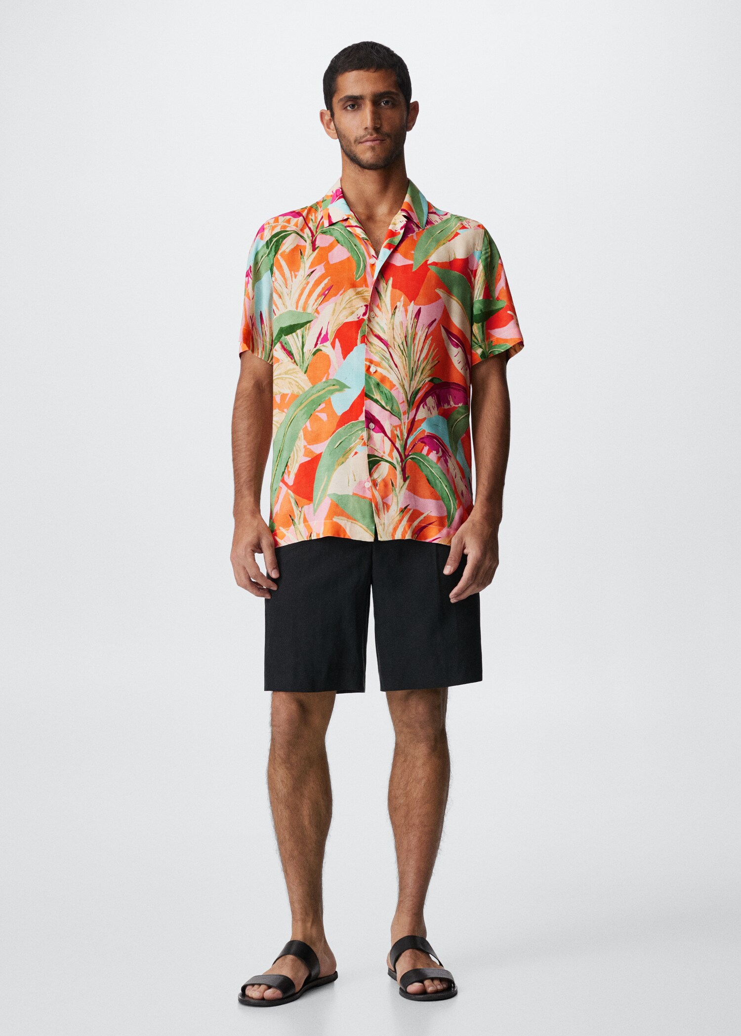 Printed flowy shirt - General plane