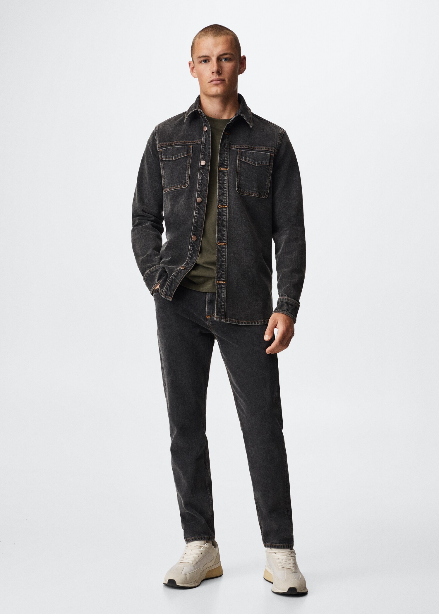 Ben tapered cropped jeans - General plane