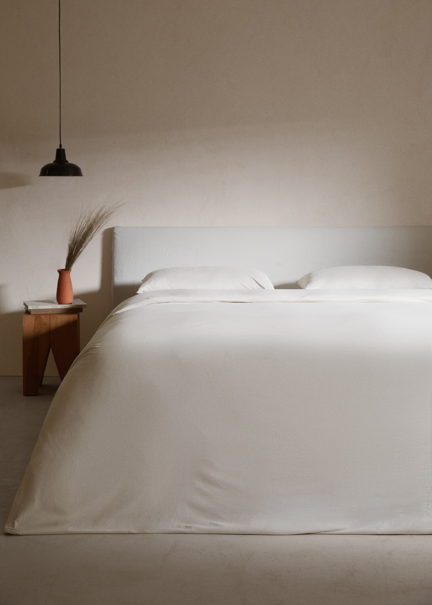 Cotton knit duvet cover 180cm bed - General plane