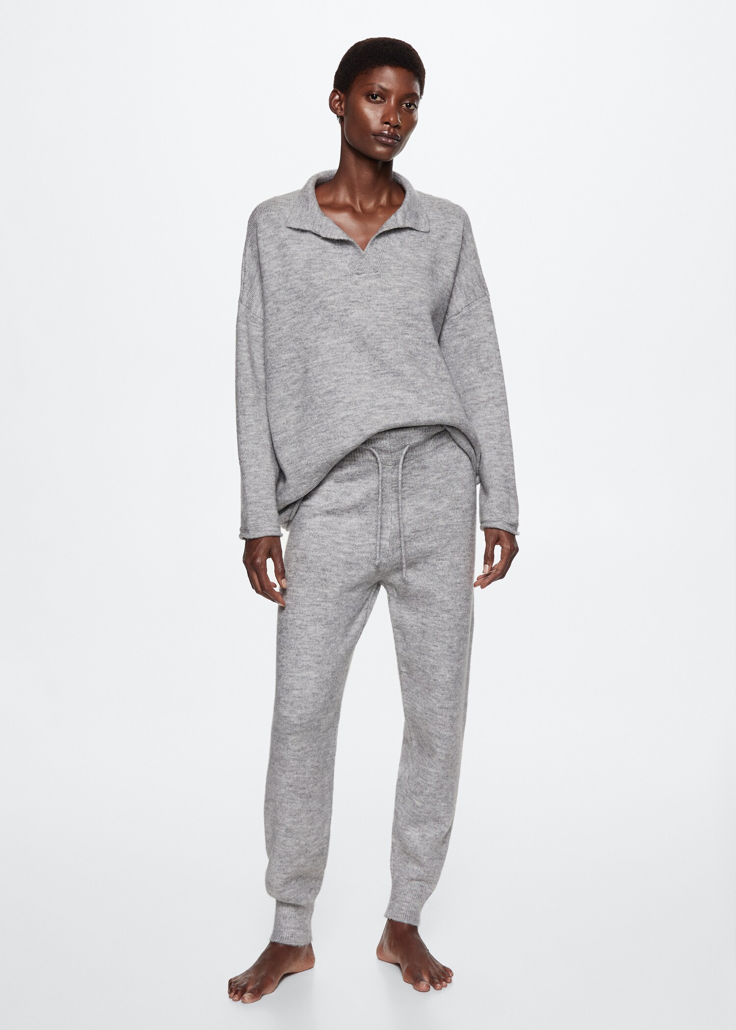 Pullover mit Polo-Kragen