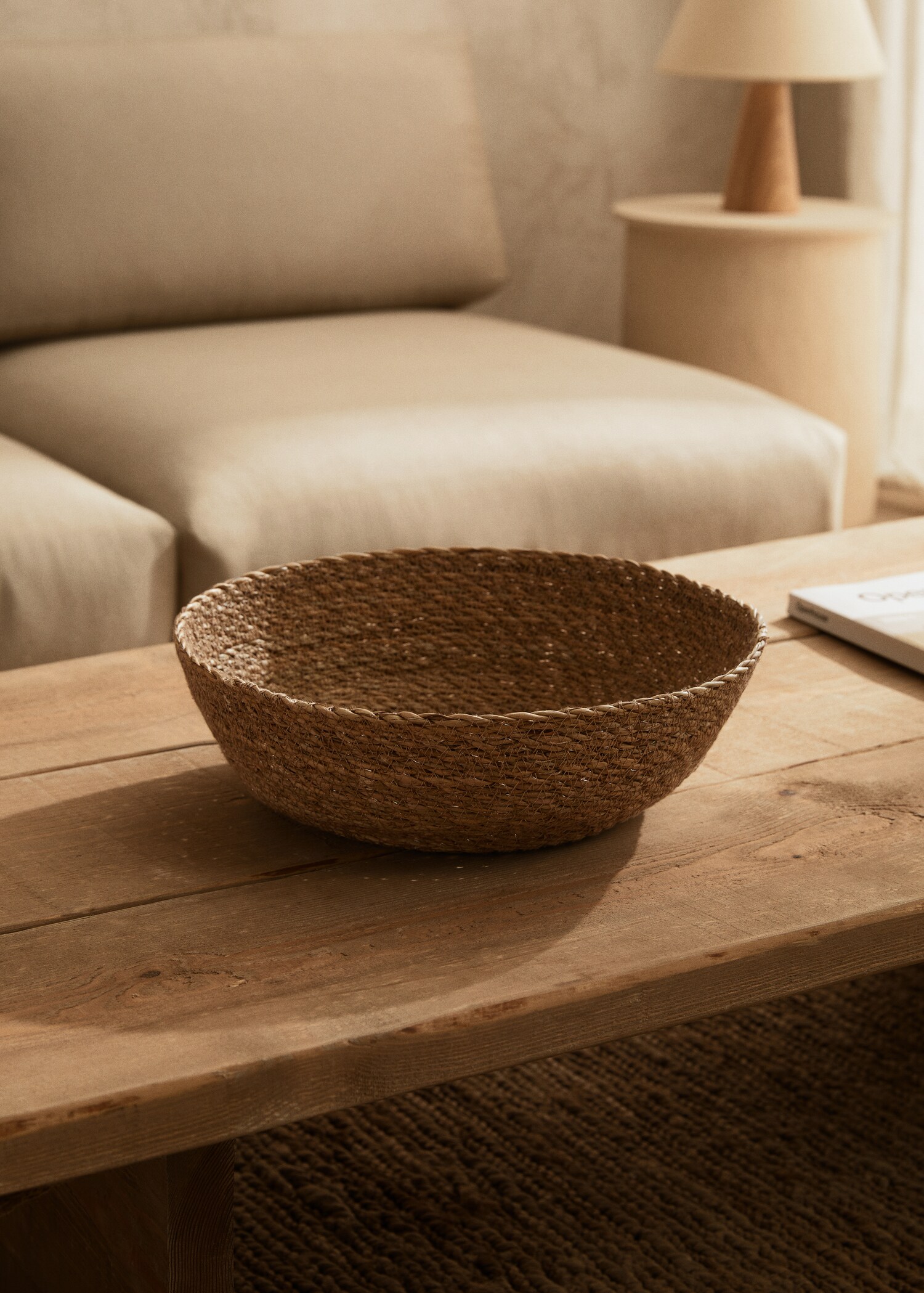 Bol rond fibres naturelles 30x10 cm - Plan général
