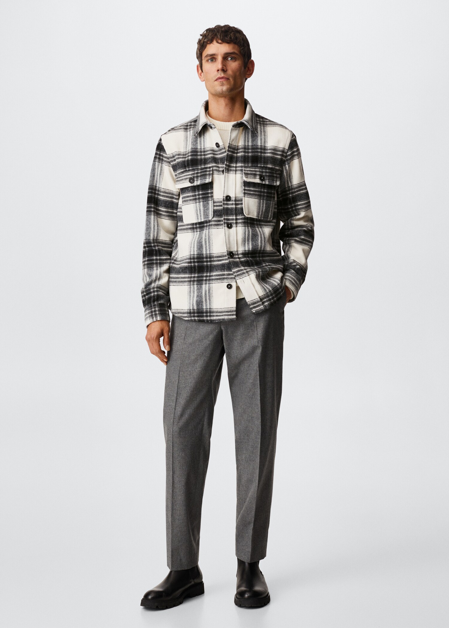 Sobrecamisa franel·la quadres - Pla general